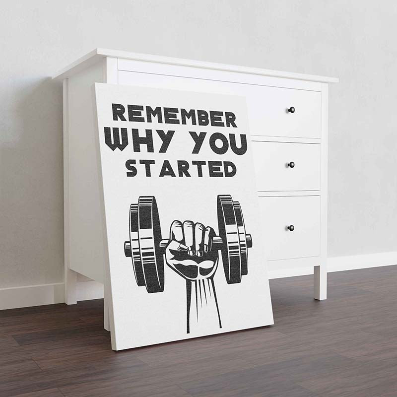 Skitongifts Wall Decoration, Home Decor, Decoration Room Remember Why You Started-TT0311