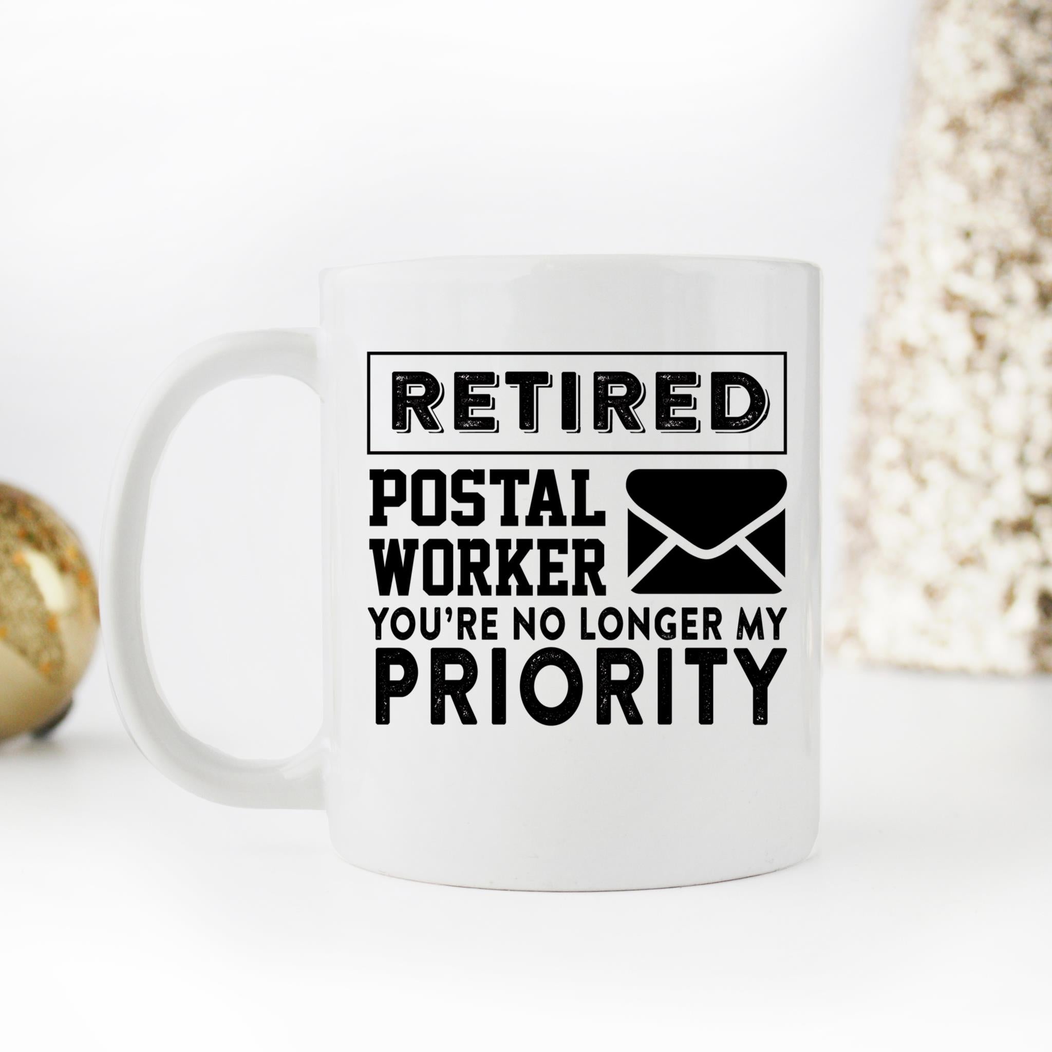 Skitongifts Funny Ceramic Novelty Coffee Mug Retired Postal Worker Funny Quote rmj2sPm