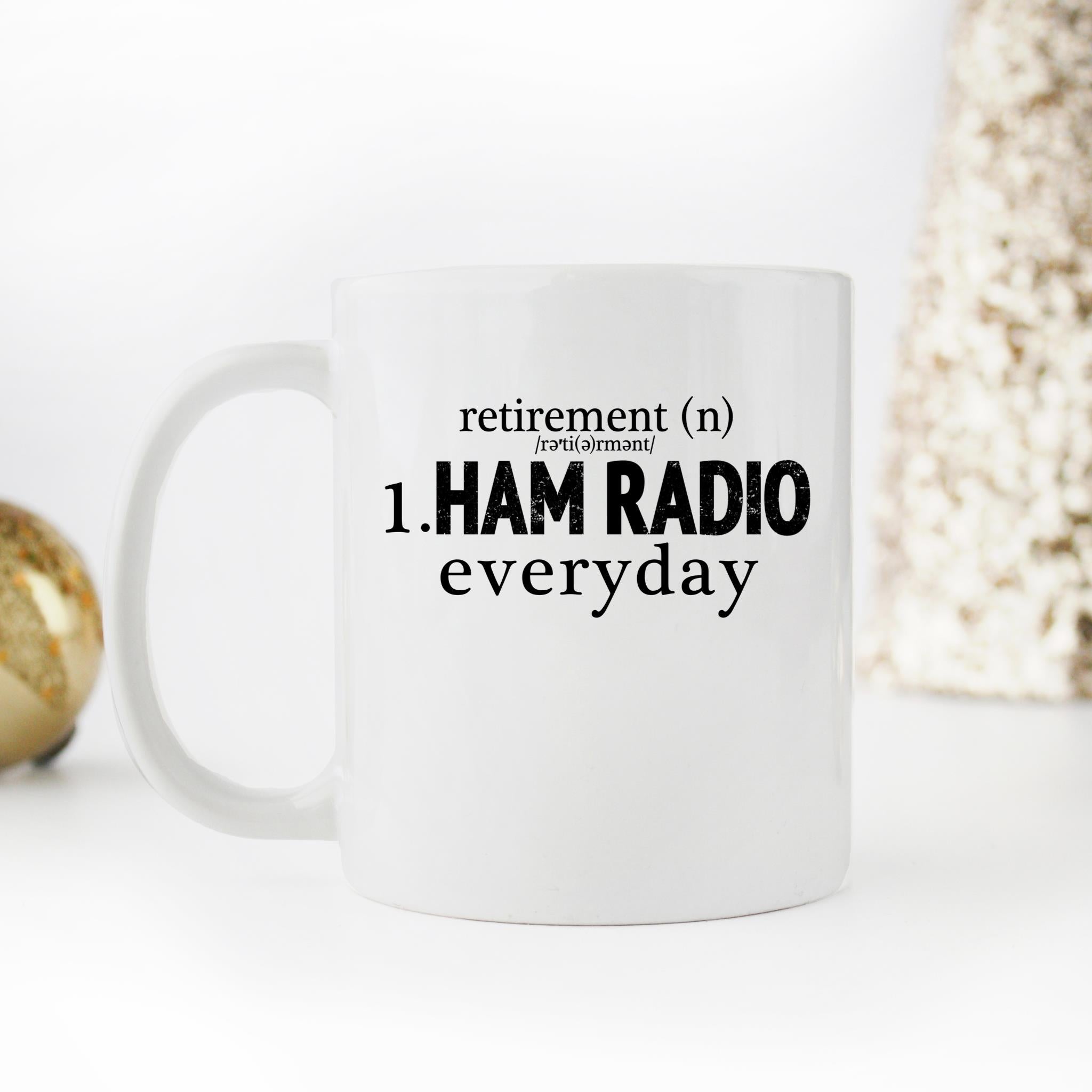 Skitongifts Funny Ceramic Novelty Coffee Mug Retirement Definition Ham Radio Everyday a23QqBm