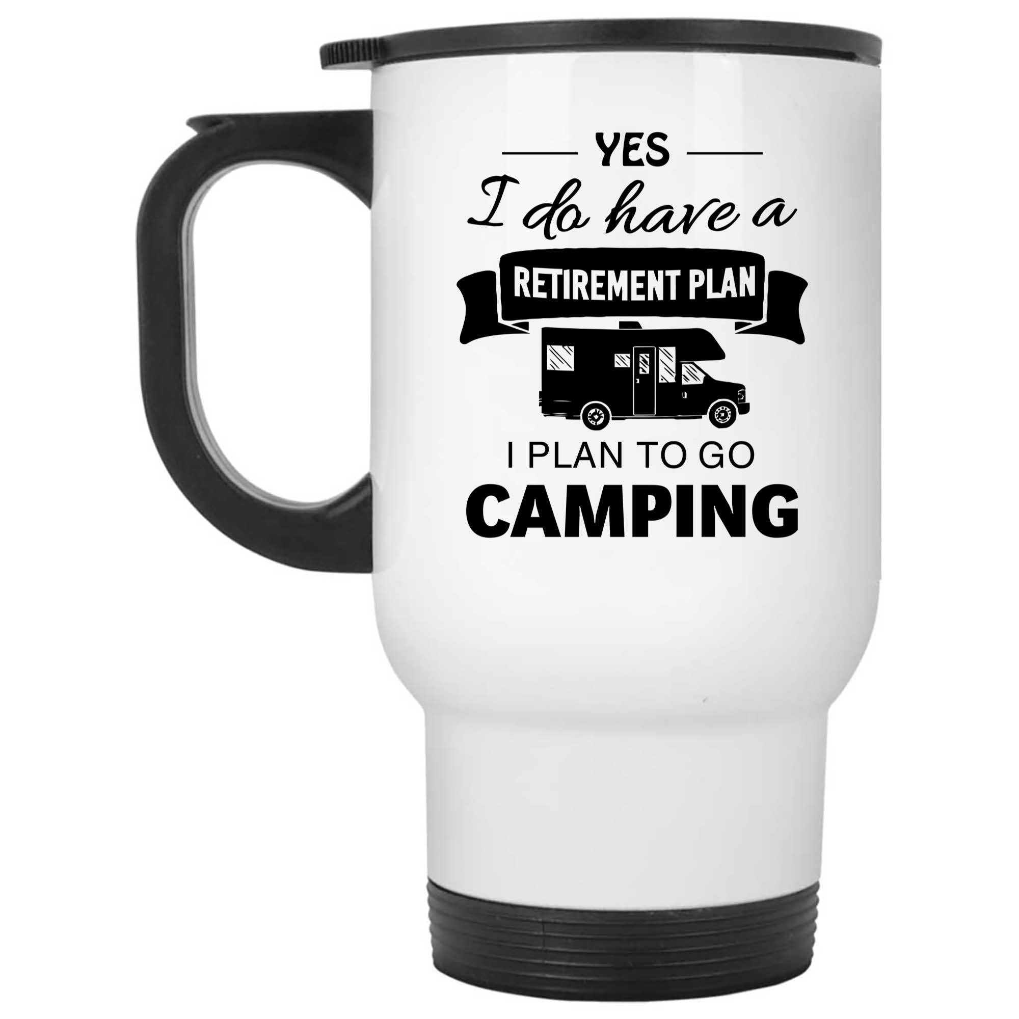 Skitongifts Funny Ceramic Novelty Coffee Mug Retirement Plan Camping Ultimate Super Cool For The Camper ImRas7t