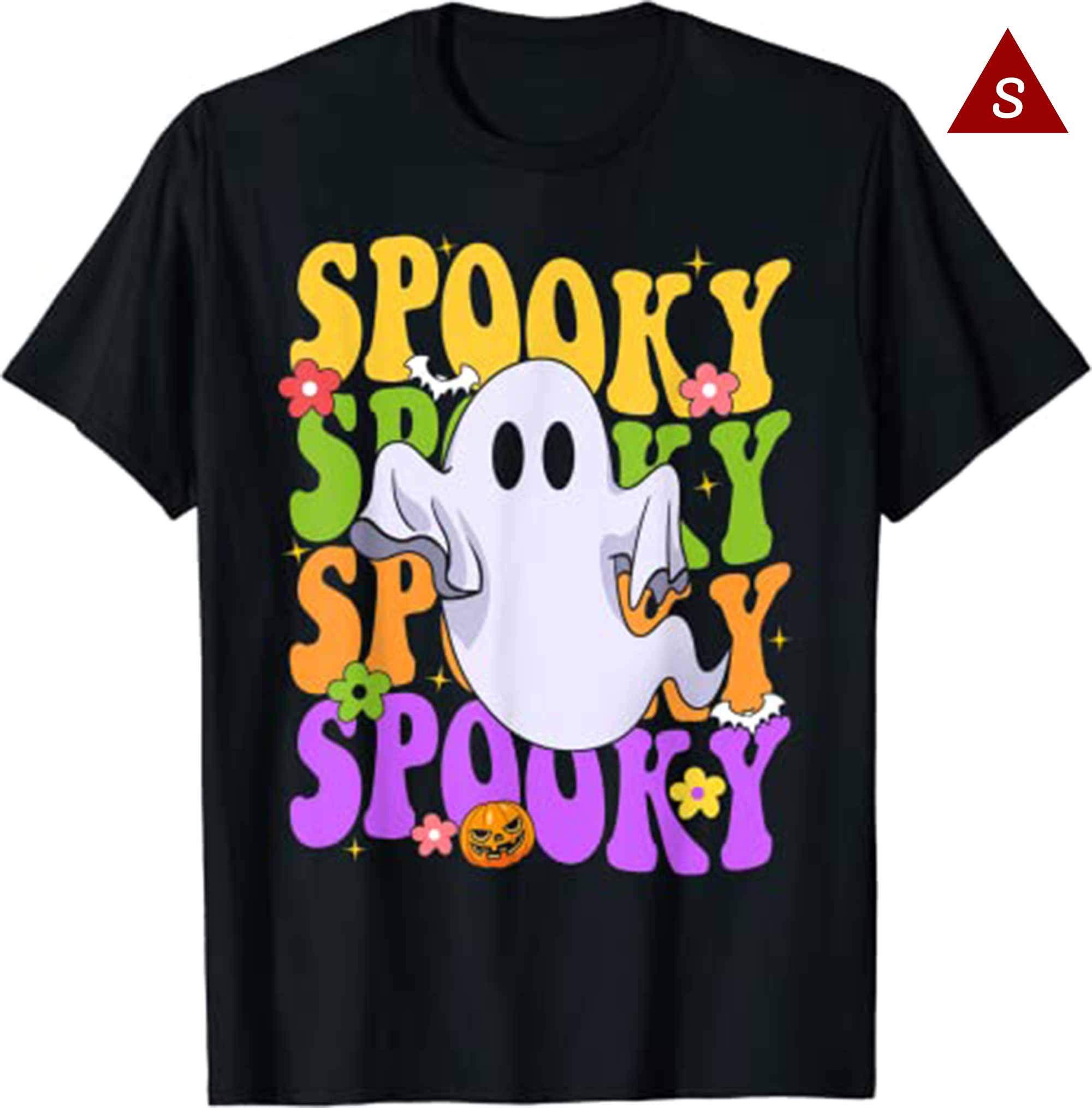 Retro Groovy Ghost Halloween Costume Shirts Spooky Vibes T Shirt