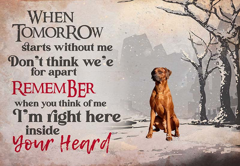 Rhodesian Ridgeback - I'M Right Here Inside Your Heart Ver2-MH2109
