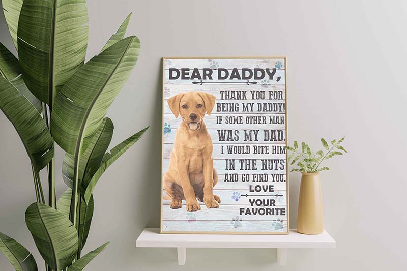Rhodesian Ridgeback Dog Dear Daddy Love Your Favorite-TT0601