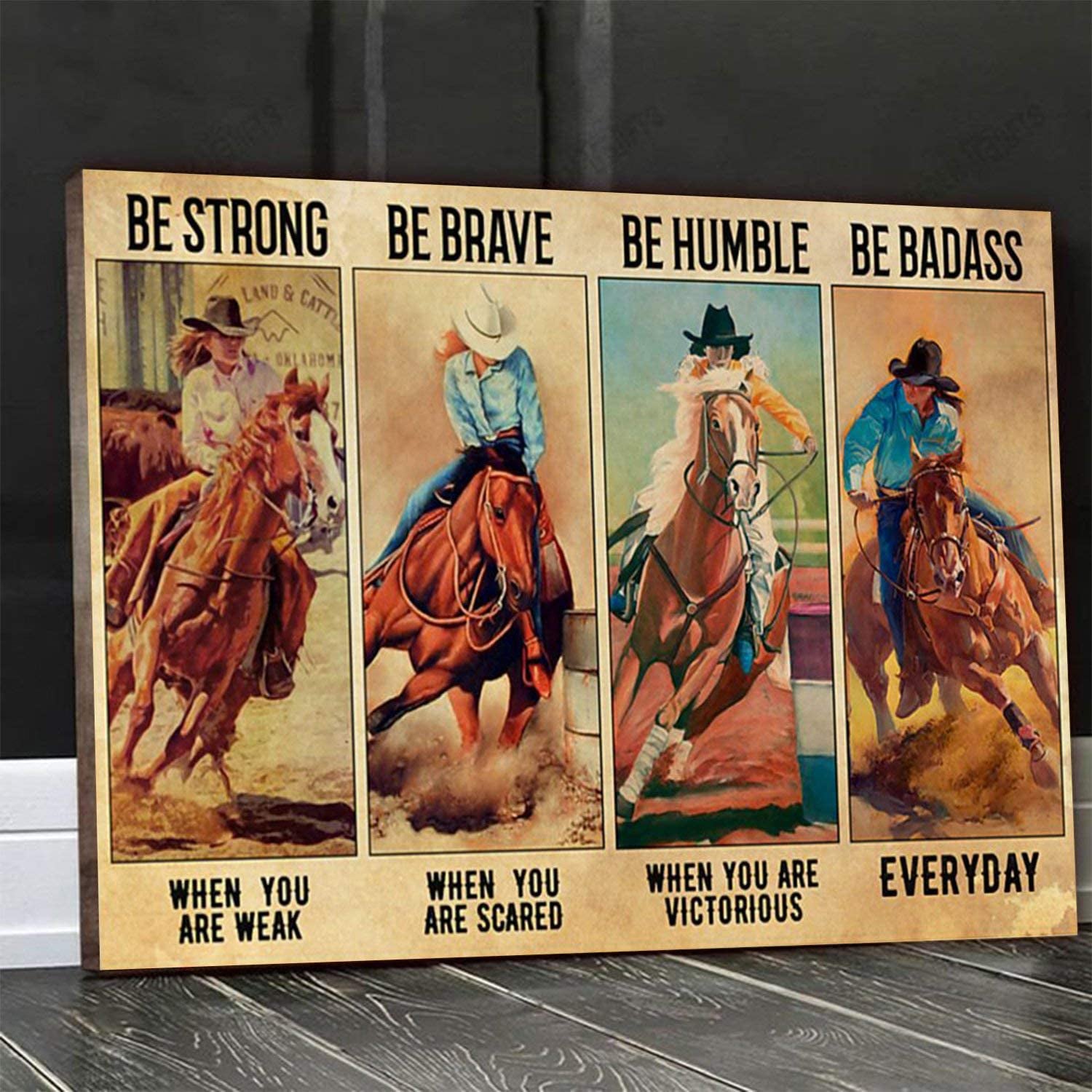 Rodeo Girl Be Strong Be Brave Be Humble Be Badass Everyday Landscape