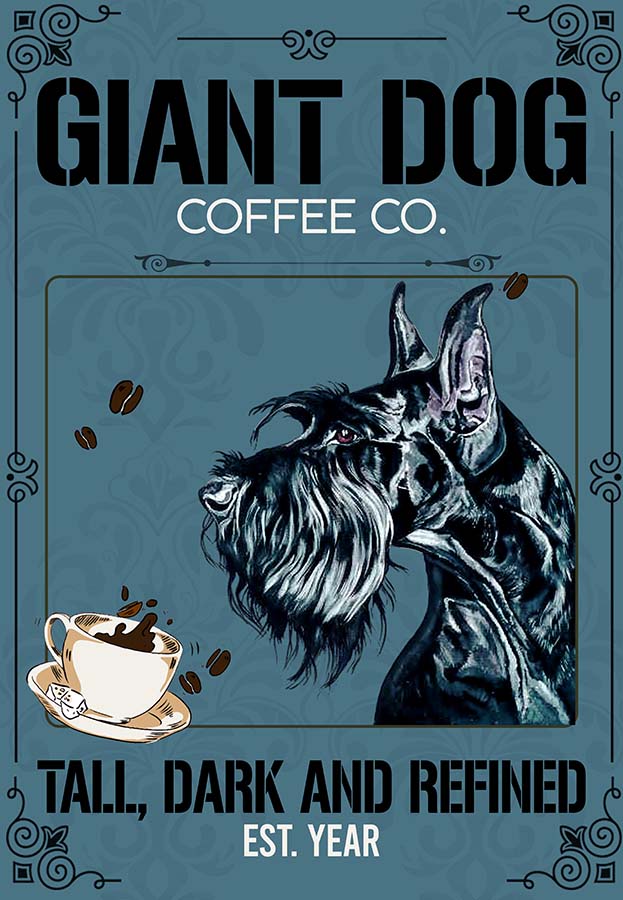Giant Schnauzer Dog Coffee Company MH0309