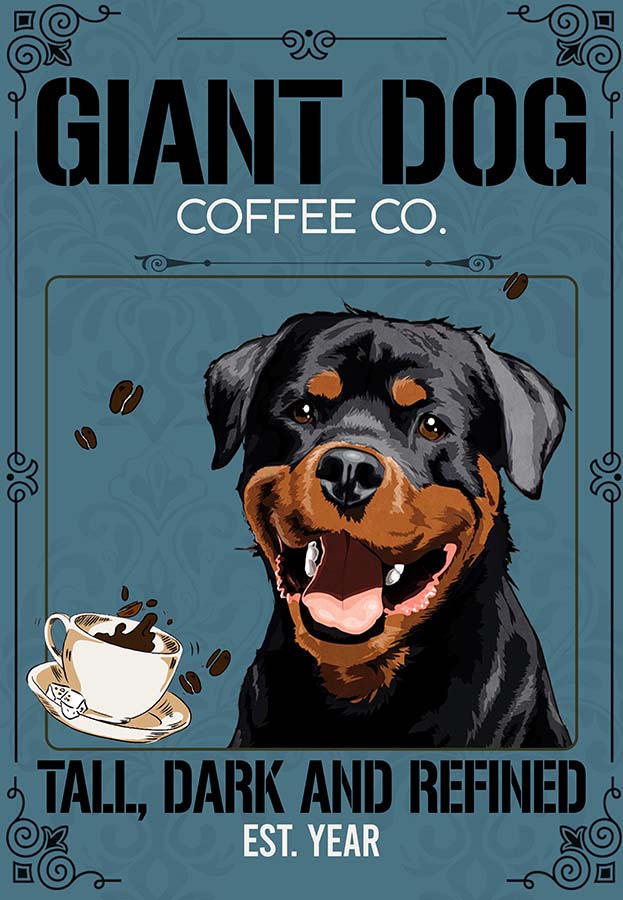 Rottweiler Dog Coffee Company MH0309