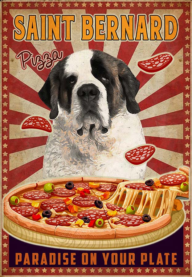 Saint Bernard - Pizza Paradise On Your Plate-MH2109