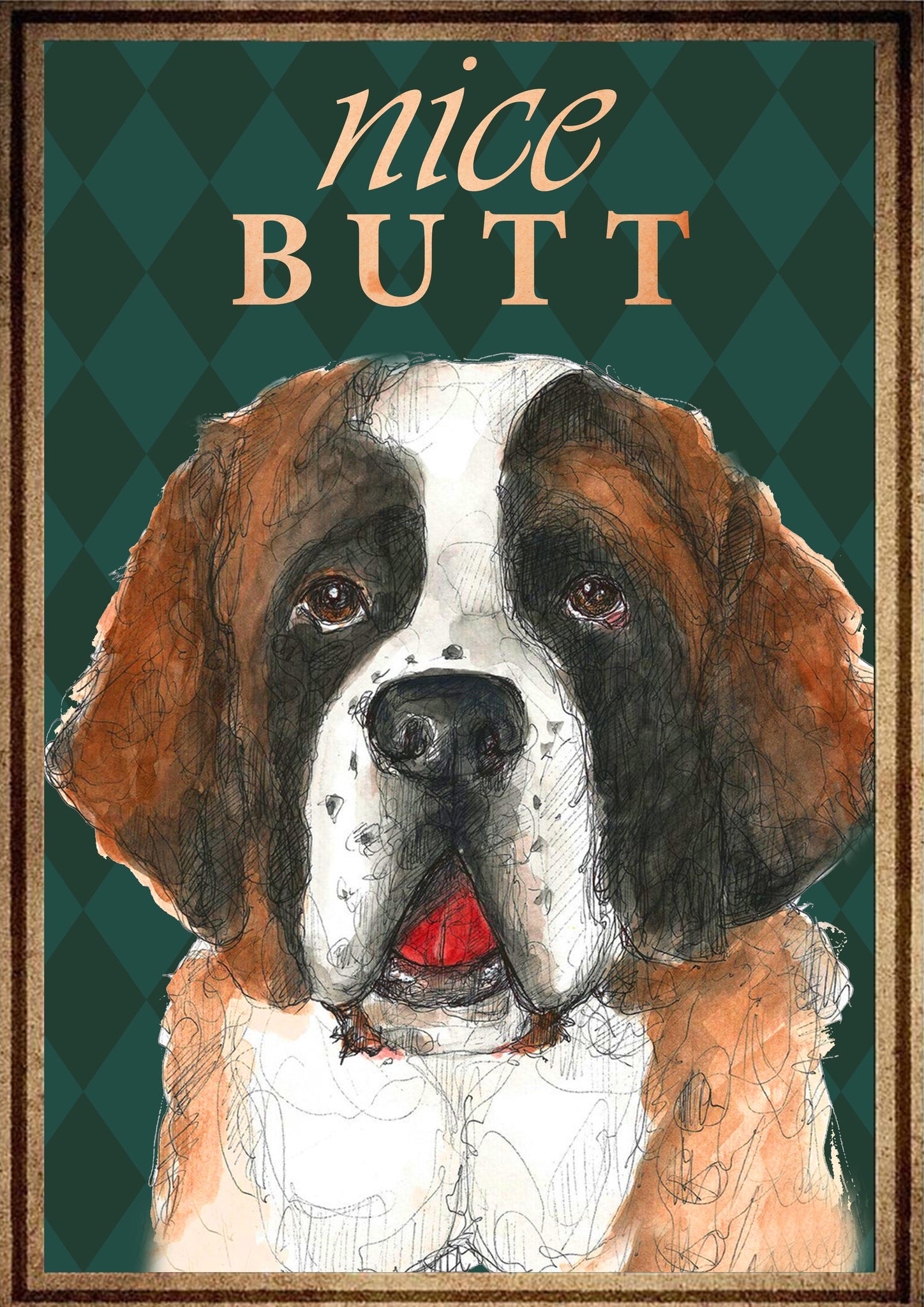 Saint Bernard Nice Butt Vintage-TT0708