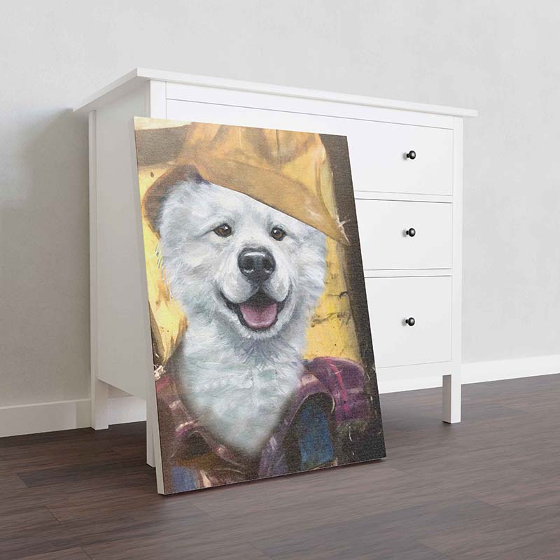 Skitongifts Wall Decoration, Home Decor, Decoration Room Samoyed Dog Plumber-TT1012