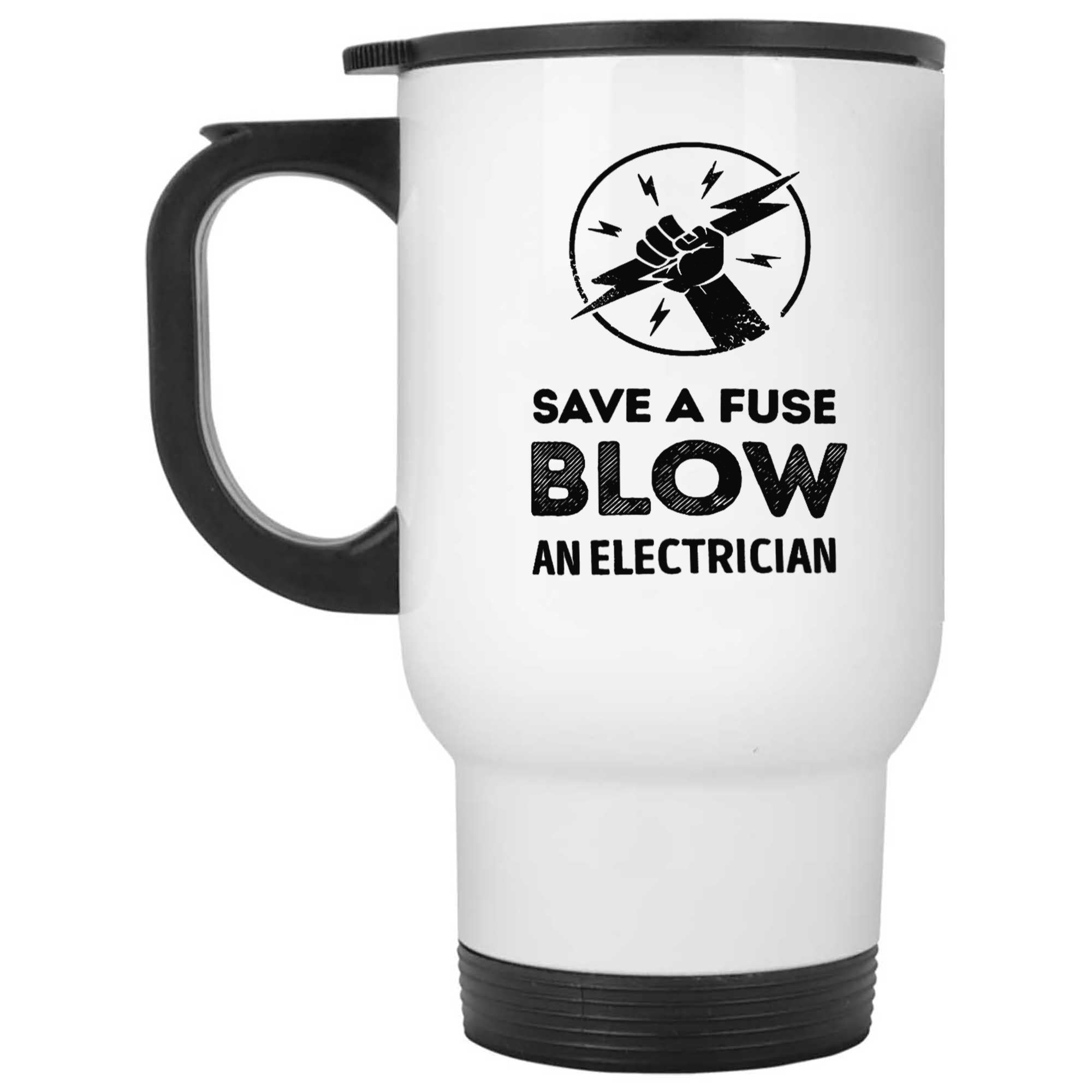 Skitongifts Funny Ceramic Novelty Coffee Mug Save A Fuse Blow An Electrician Physics Mad Over Ln1CgXN