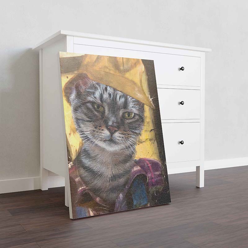 Skitongifts Wall Decoration, Home Decor, Decoration Room Serengeti Cat Plumber-TT1012