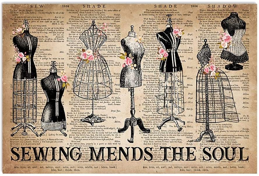 Sewing Mends The Soul Inspiring Proud Hobby Quote