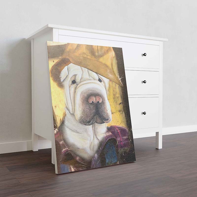 Skitongifts Wall Decoration, Home Decor, Decoration Room Sharpei Dog Plumber-TT1012