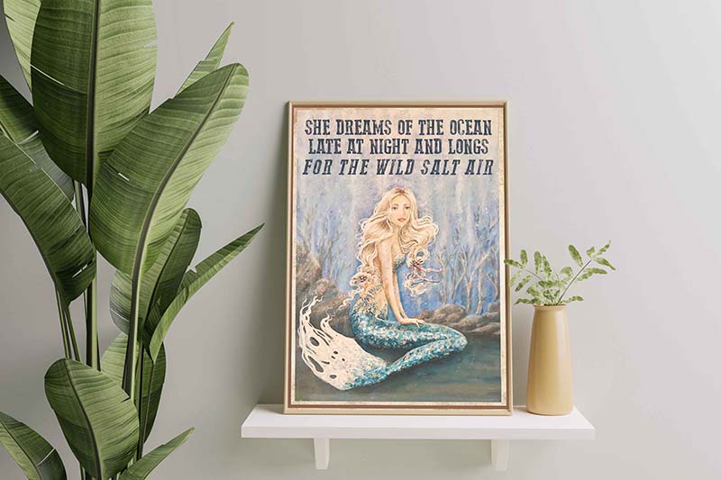 She Dreams Of The Ocean Late At Night And Longs For The Wild Salt Air-TT0801