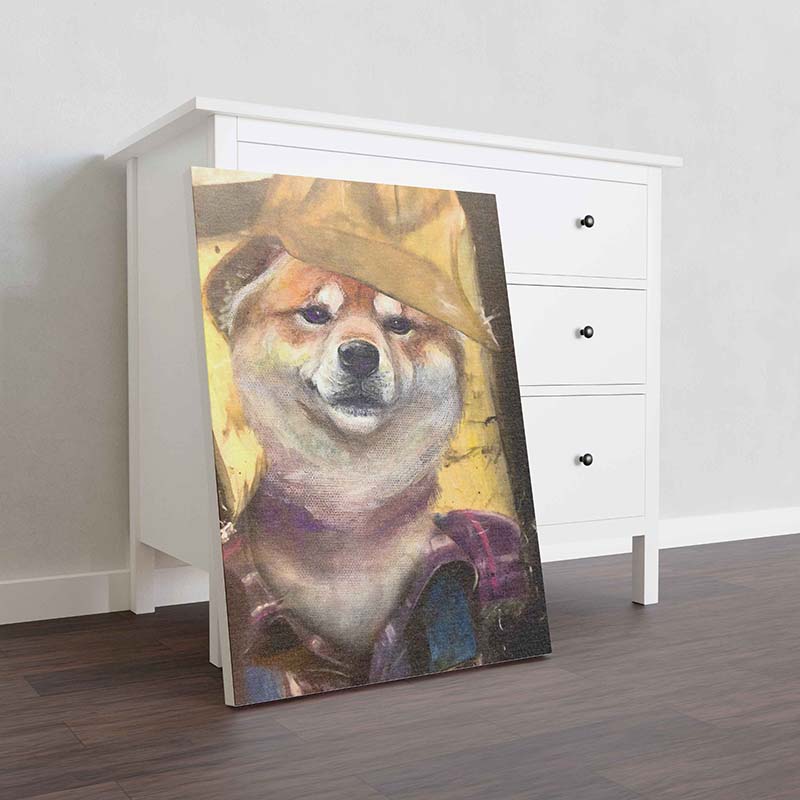 Skitongifts Wall Decoration, Home Decor, Decoration Room Shiba Inu Dog Plumber-TT1012