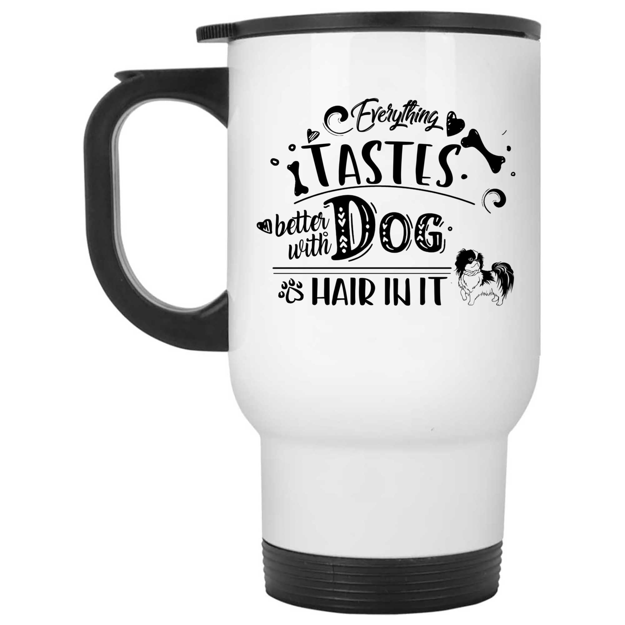 Skitongifts Coffee Mug Funny Ceramic Novelty Shih Tzu - Everything Tastes Better With Dog Hair In It JxX4Wnf
