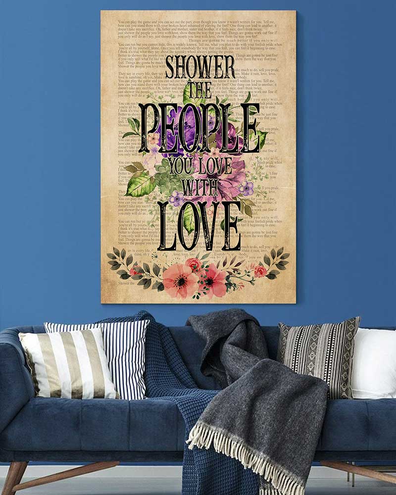 Skitongift Wall Decoration, Home Decor, Decoration Room Shower The People You Love With Love VT2106