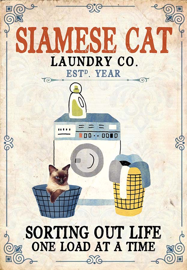 Siamese Cat Laundry Company-MH1909