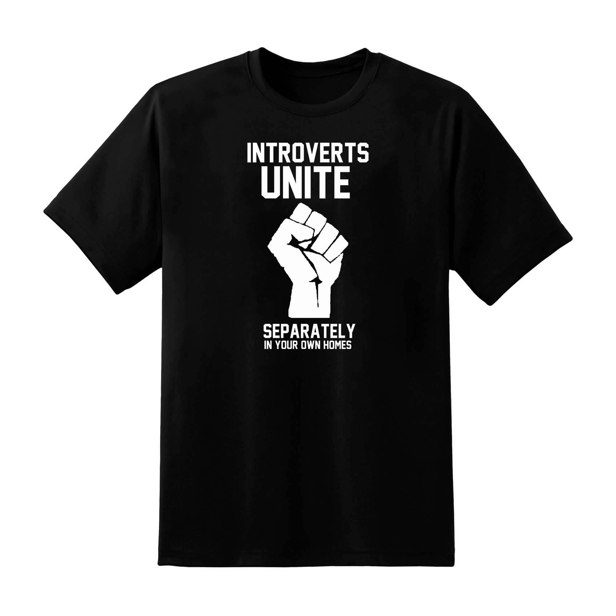 Skitongift Skitongift Introverts Unite Separately In Your Own Homes Essential T Shirt Funny Shirts
