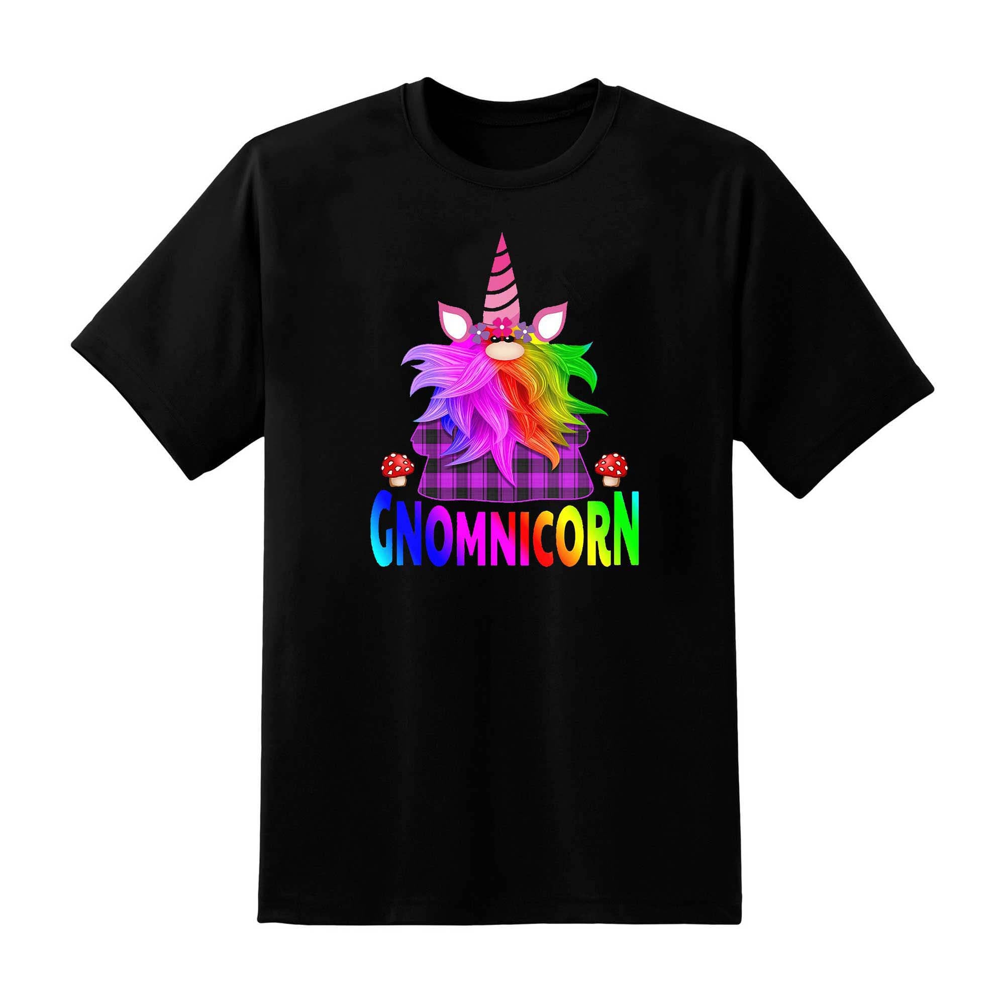 Skitongift Skitongift Plaid Gnomes Unicorn Shirt Funny Mushroom Gnomnicorn Accessories Classic T Shirt Funny Shirts