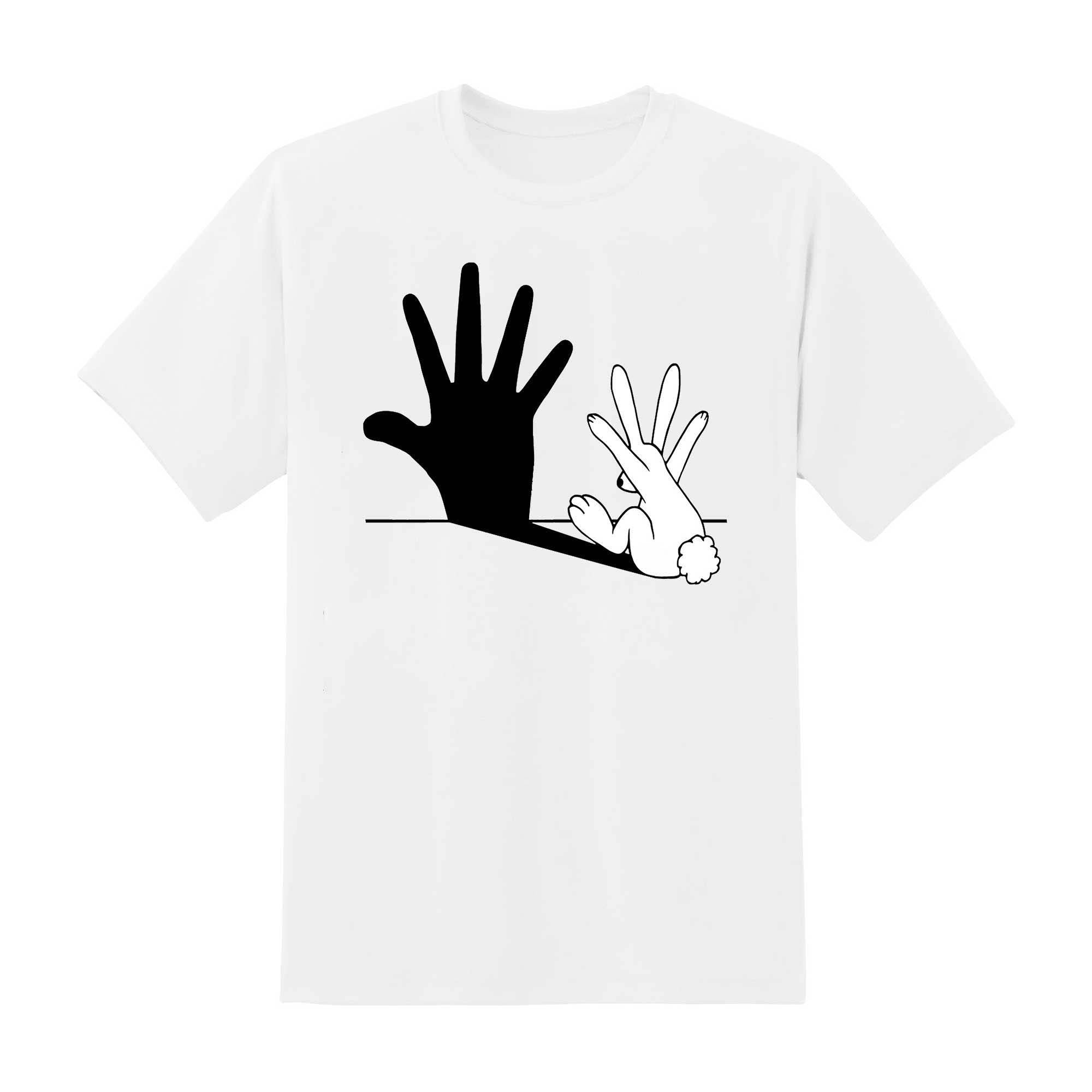 Skitongift Skitongift Rabbit Hand Shadow Classic T Shirt Funny Shirts