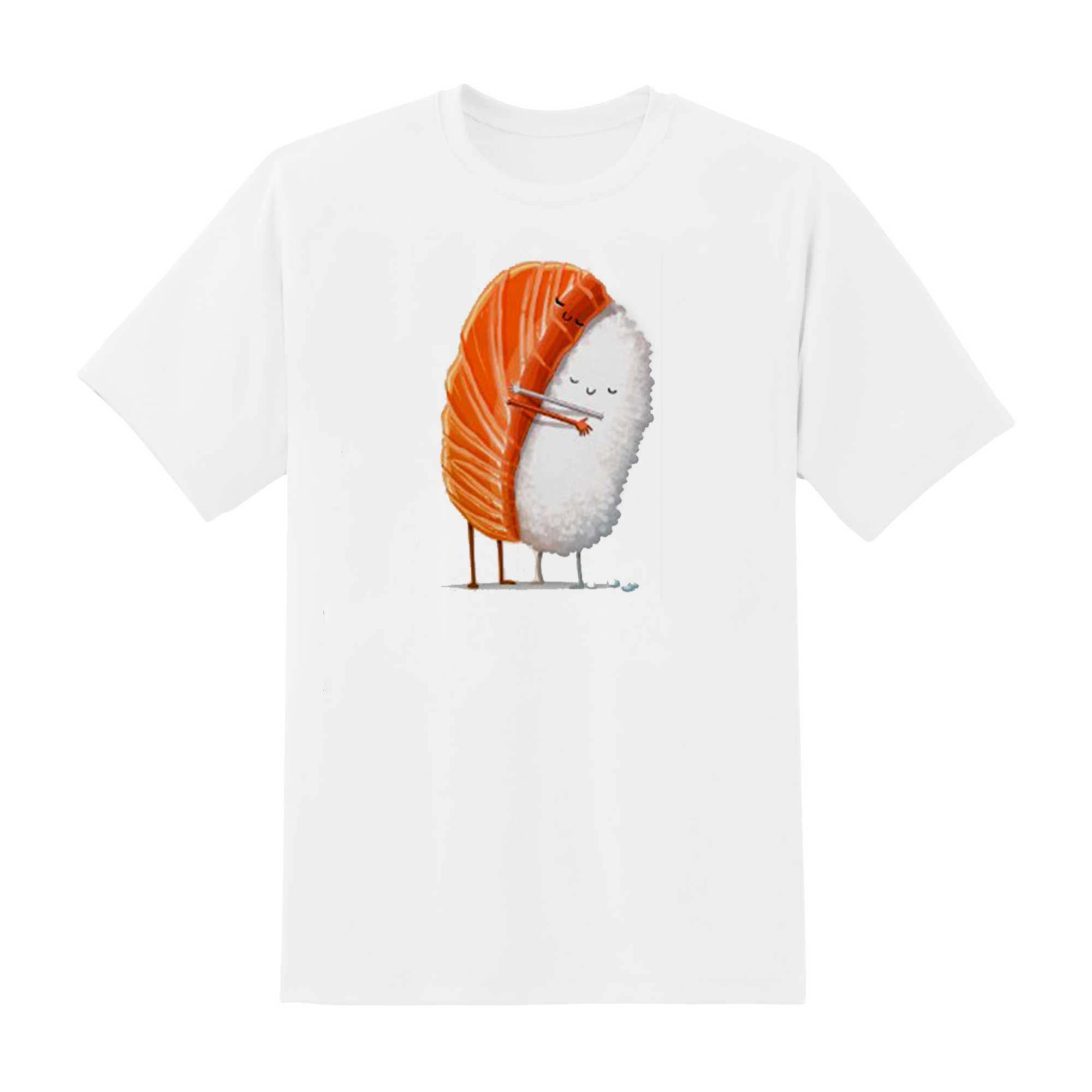 Skitongift Skitongift Sushi Hug Classic T Shirt Funny Shirts