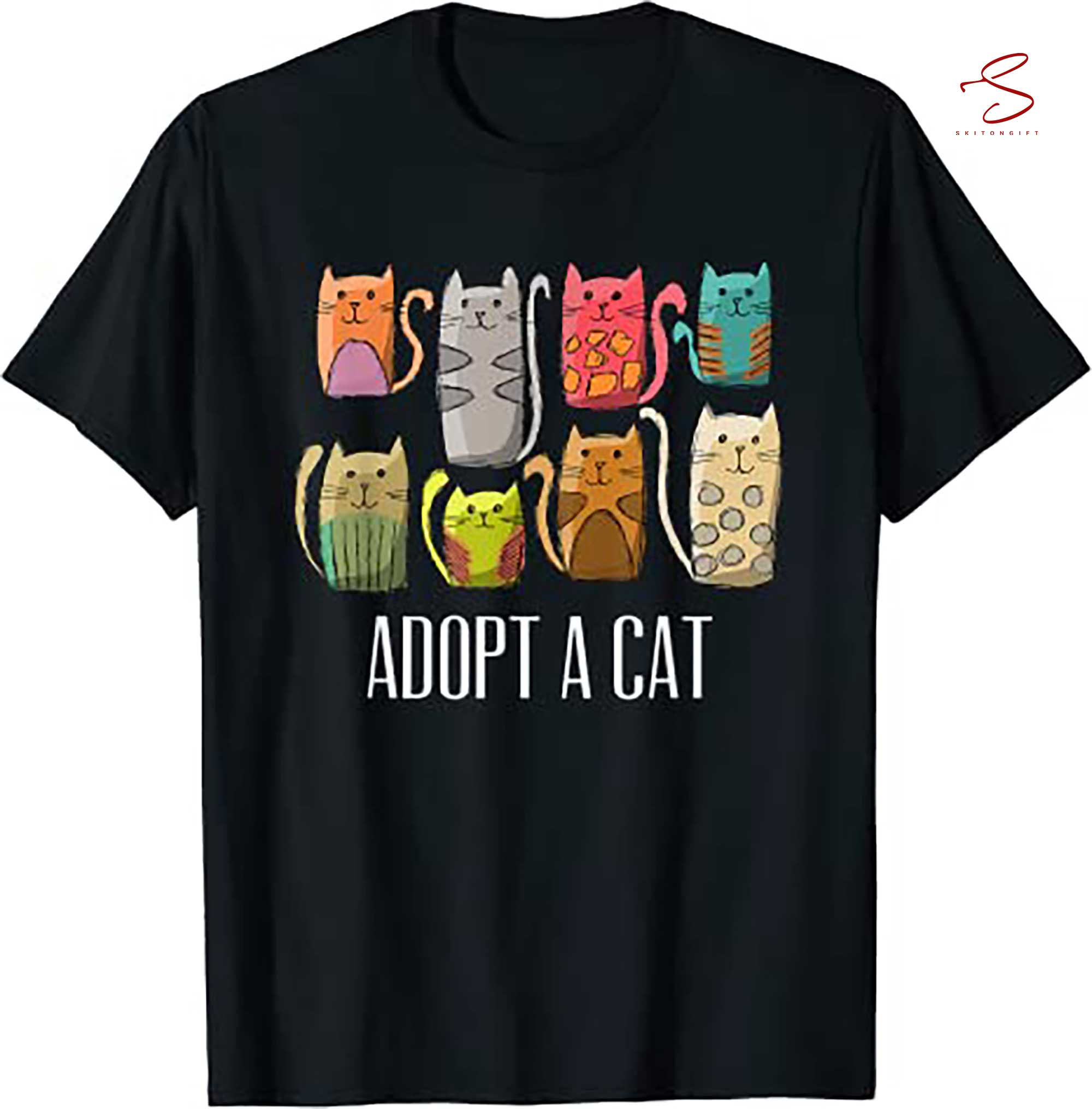 Skitongift Adopt A Cat Shirt Cat Adoption T Shirt Funny Shirts Long Sleeve Tee Hoody Hoodie Heavyweight Pullover Hoodies Sweater