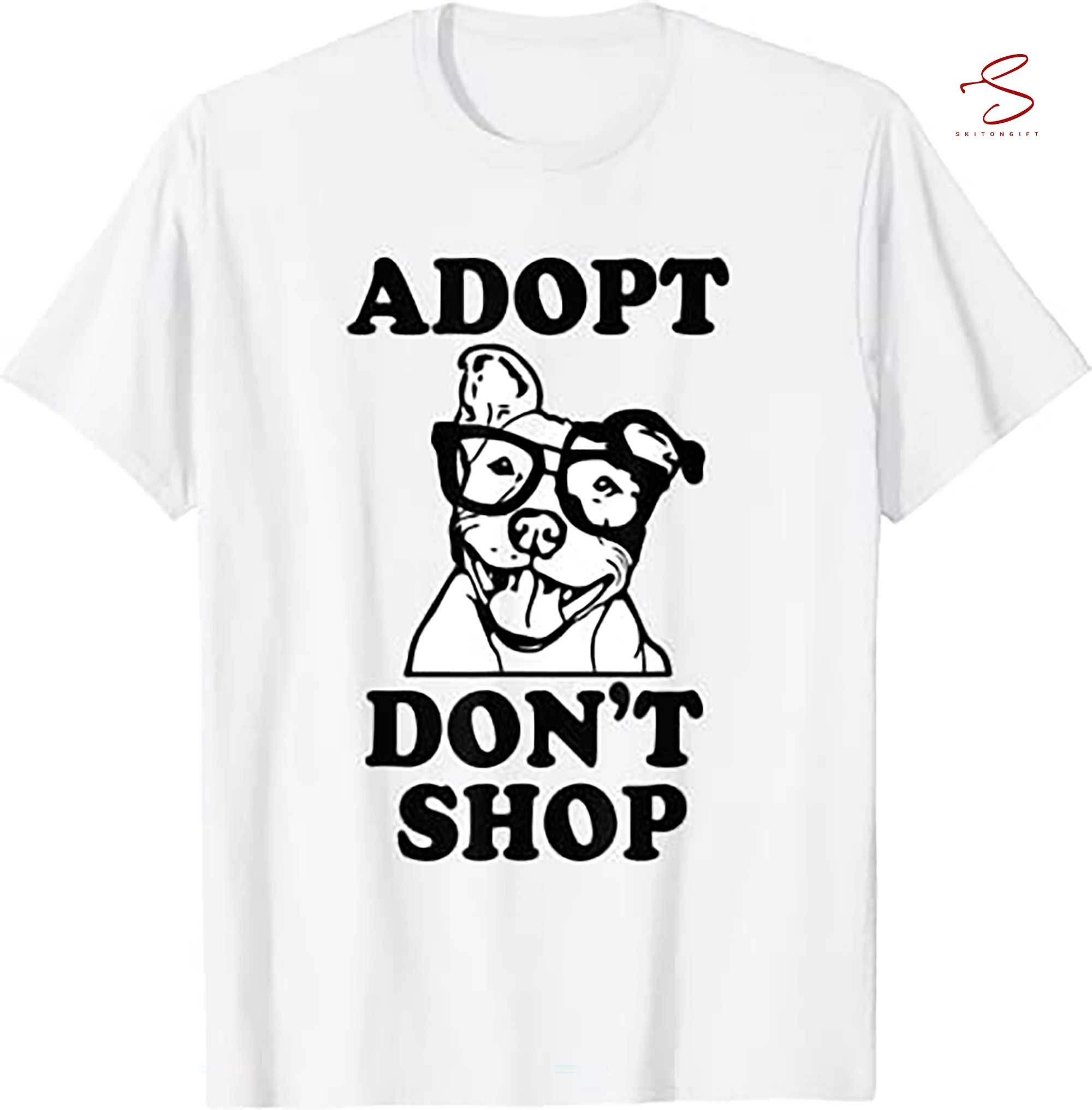 Skitongift Adopt Don't Shop Adoption T Shirt Funny Shirts Long Sleeve Tee Hoody Hoodie Heavyweight Pullover Hoodies Sweater