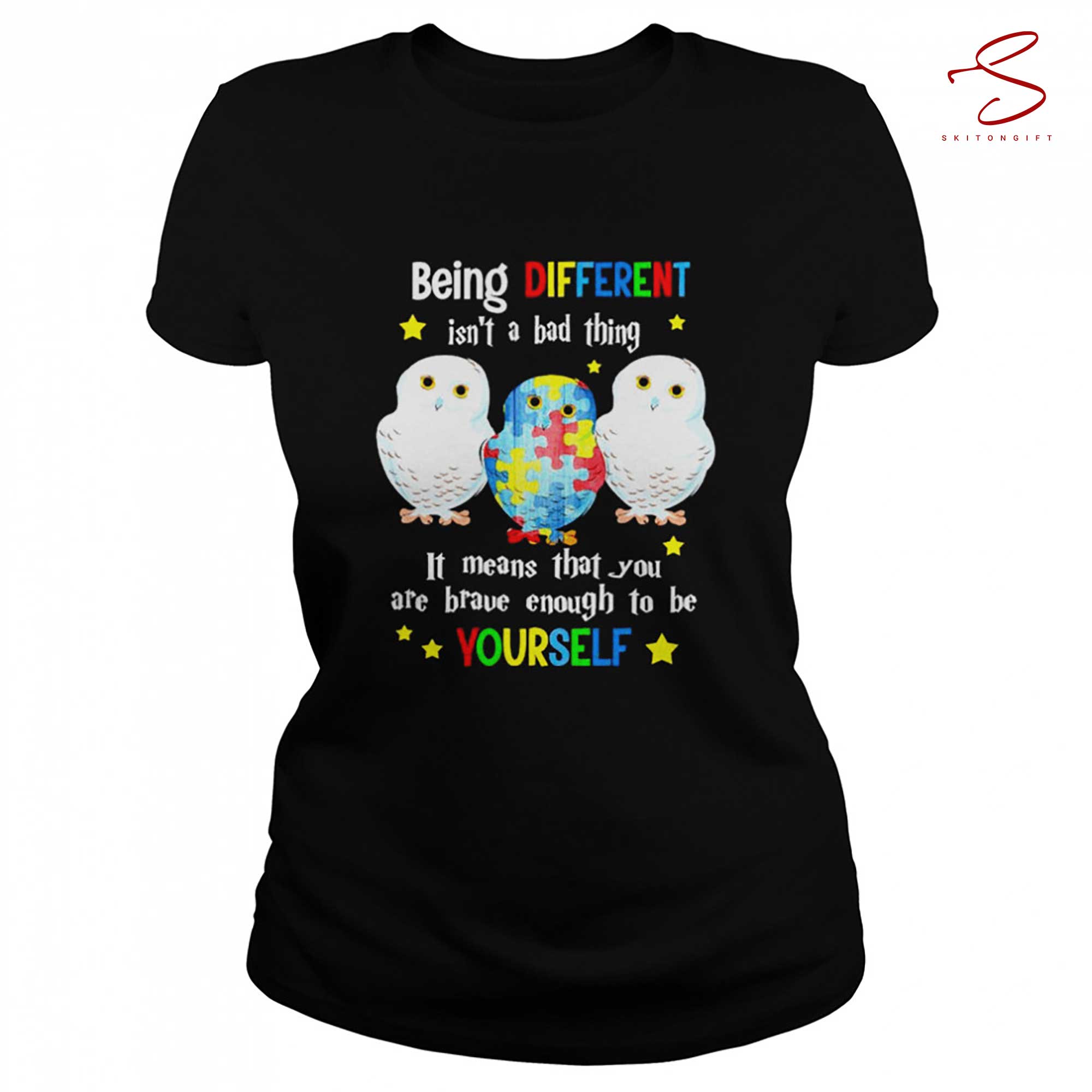 Skitongift Autism Being Different Isnt A Bad Thing Shirt