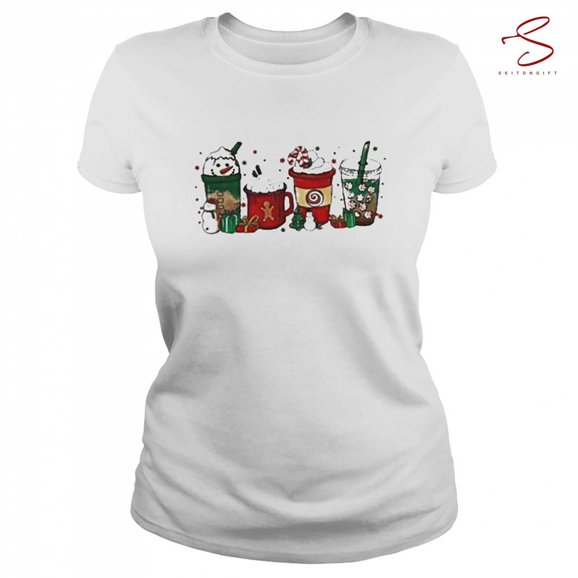 Skitongift Awesome Christmas Latte Coffee Shirt