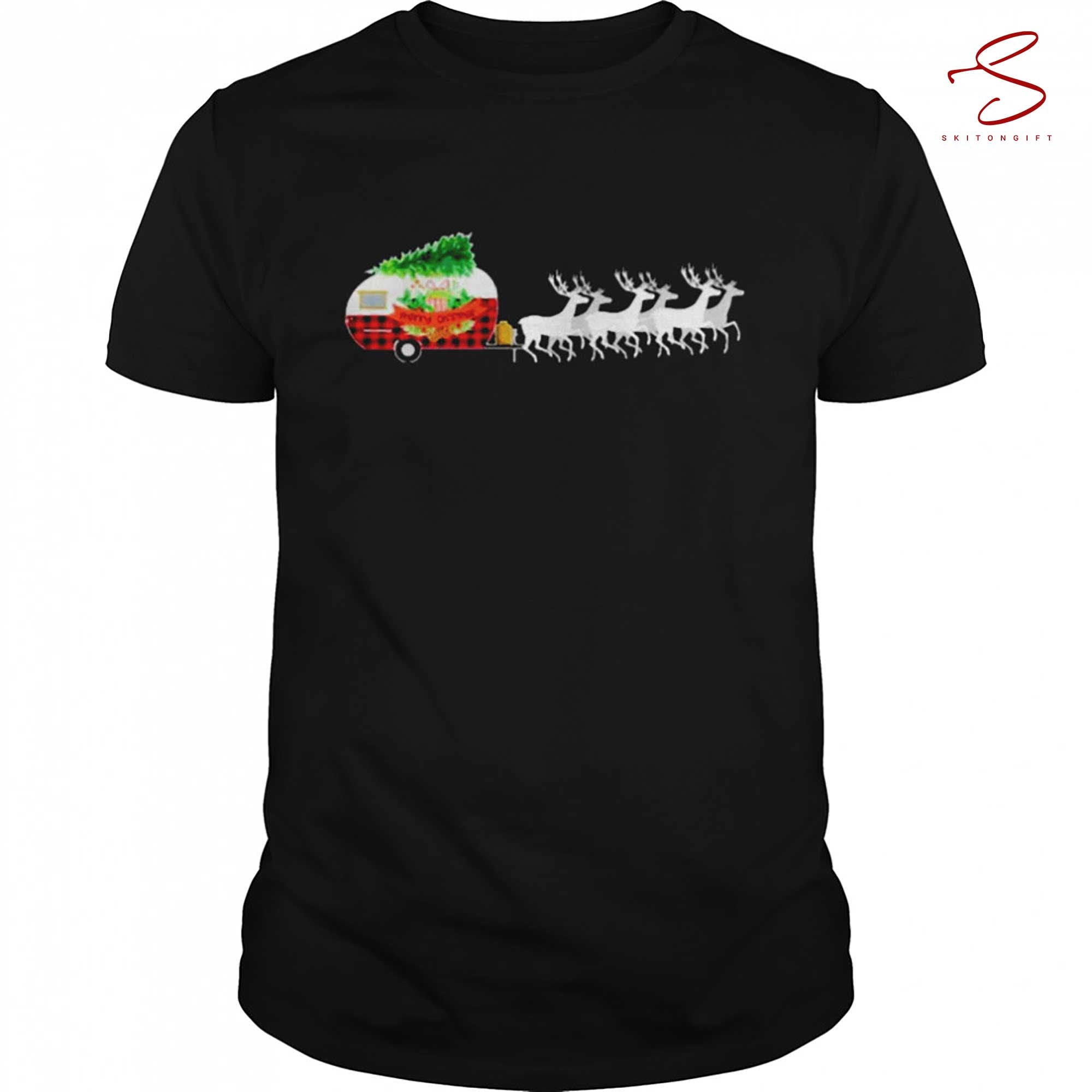 Skitongift Camping Christmas T Shirt