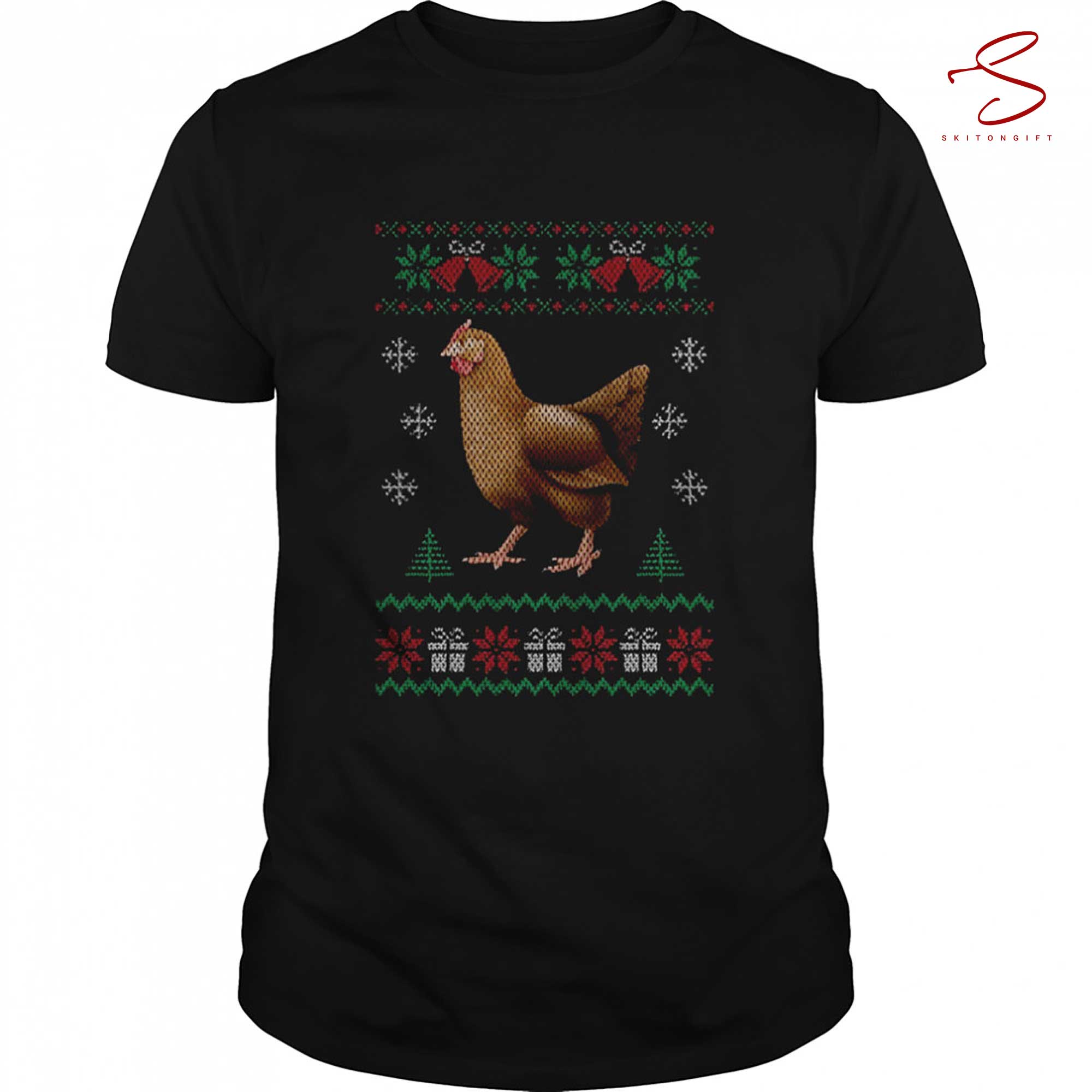 Skitongift Chicken Love Christmas Shirt