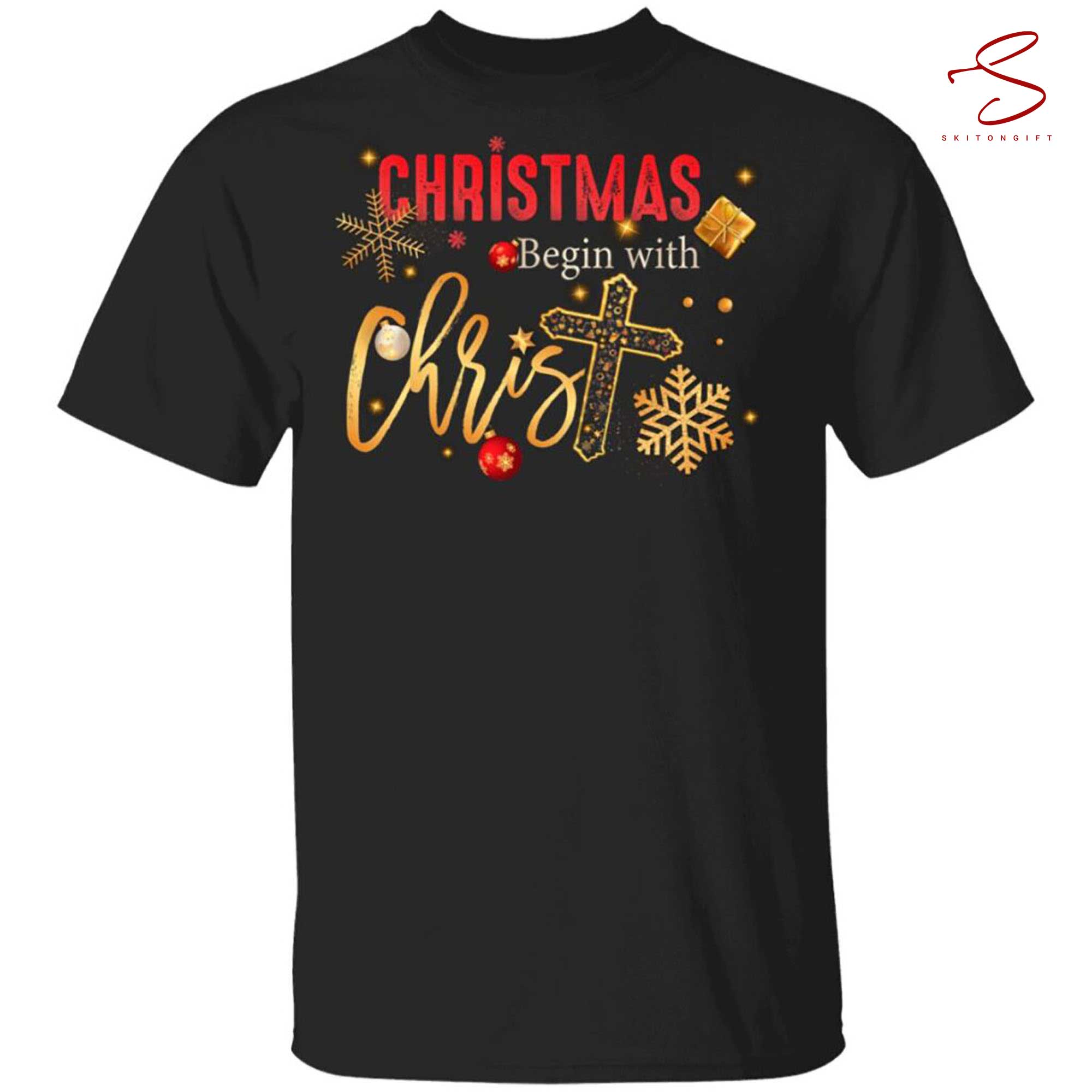 Skitongift Christmas Begins With Christmas Shirt