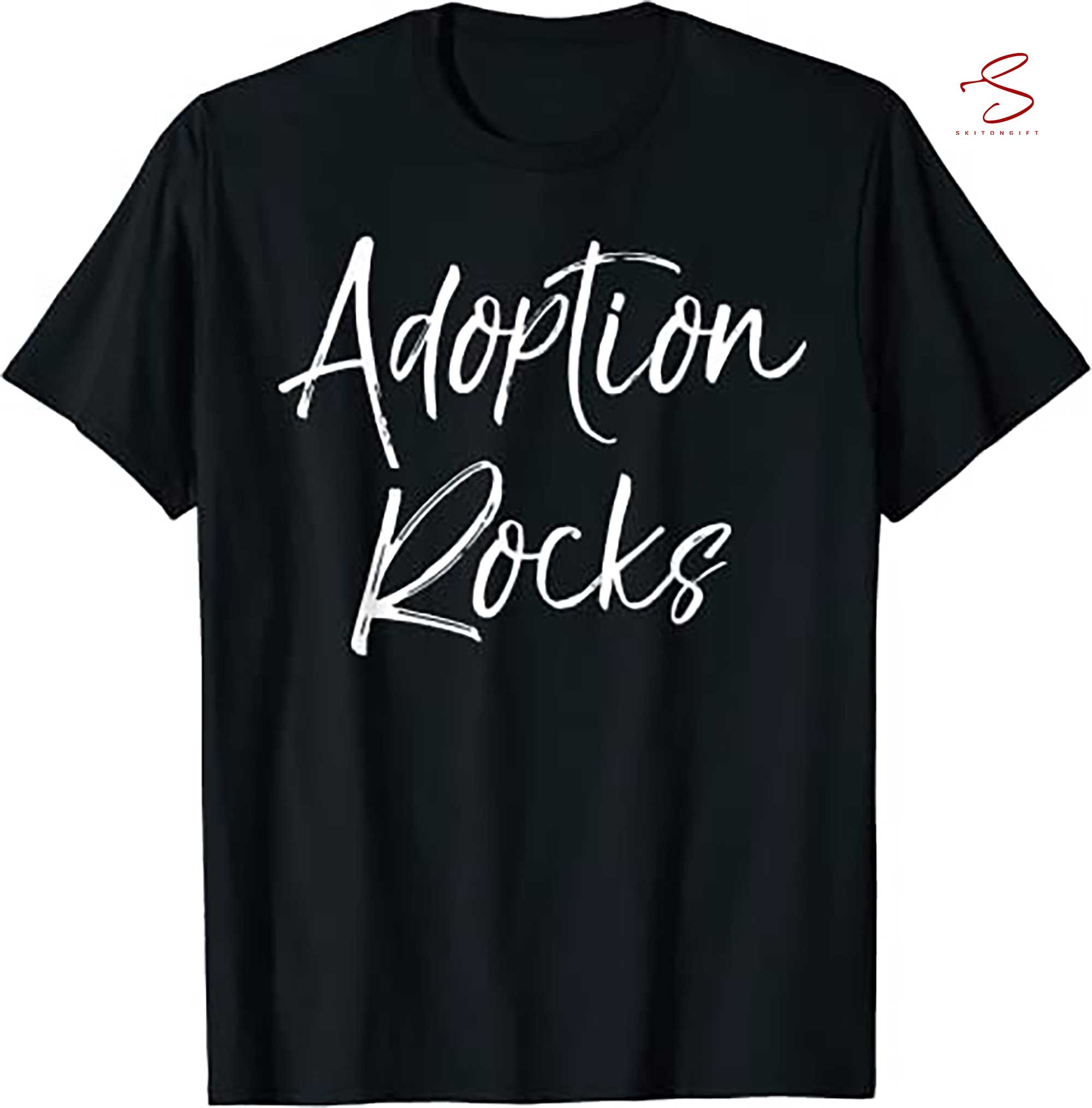 Skitongift Cute Matching Adoption Gifts For Family Group Adoption Rocks T Shirt Funny Shirts Long Sleeve Tee Hoody Hoodie Heavy weight Pullover Sweater