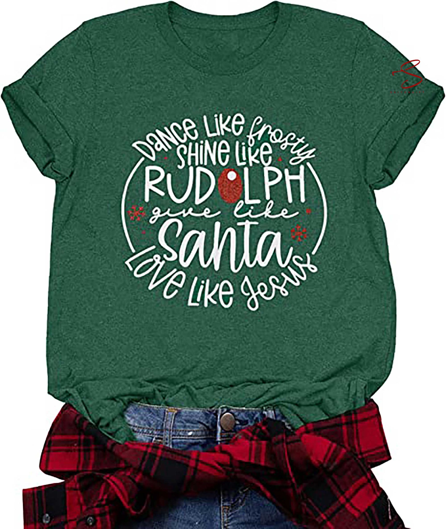 Skitongift Dance Shirt Women Like Rudolph Shirts Love Shirt Christmas Funny Tshirt Xmas Party Gifts Tees