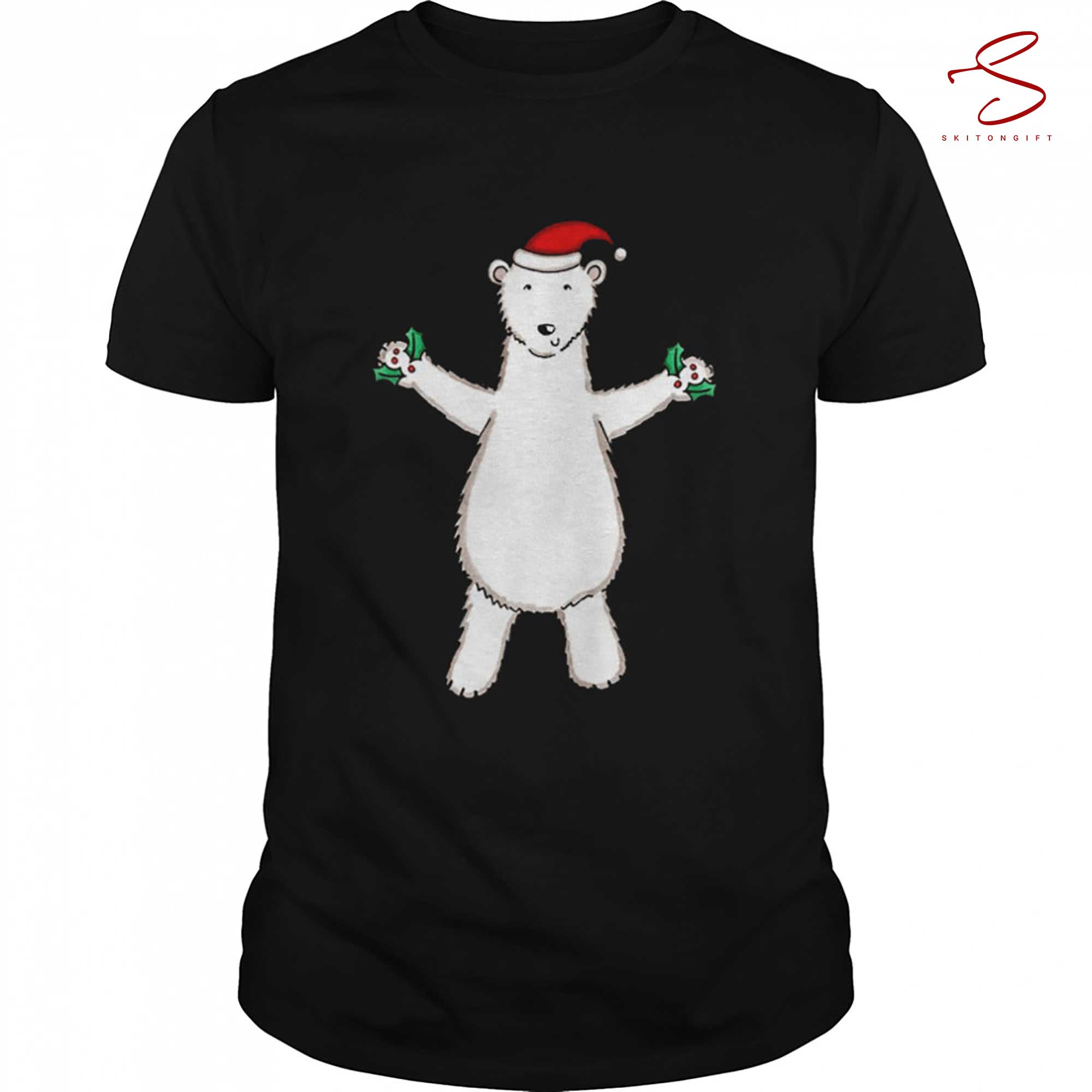 Skitongift Decor My Hands Christmas Bear Shirt