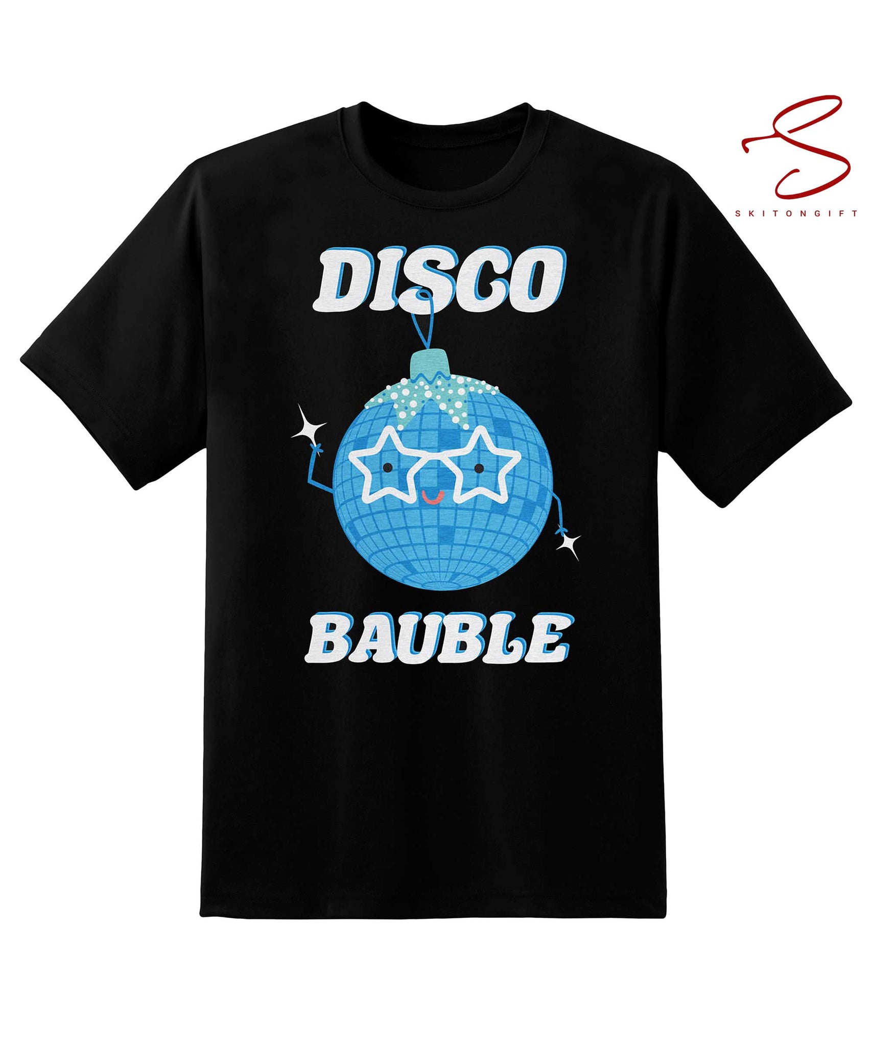 Skitongift Disco Bauble WomenS Christmas T Shirt Funny Shirts Long Sleeve Tee Hoody Hoodie
