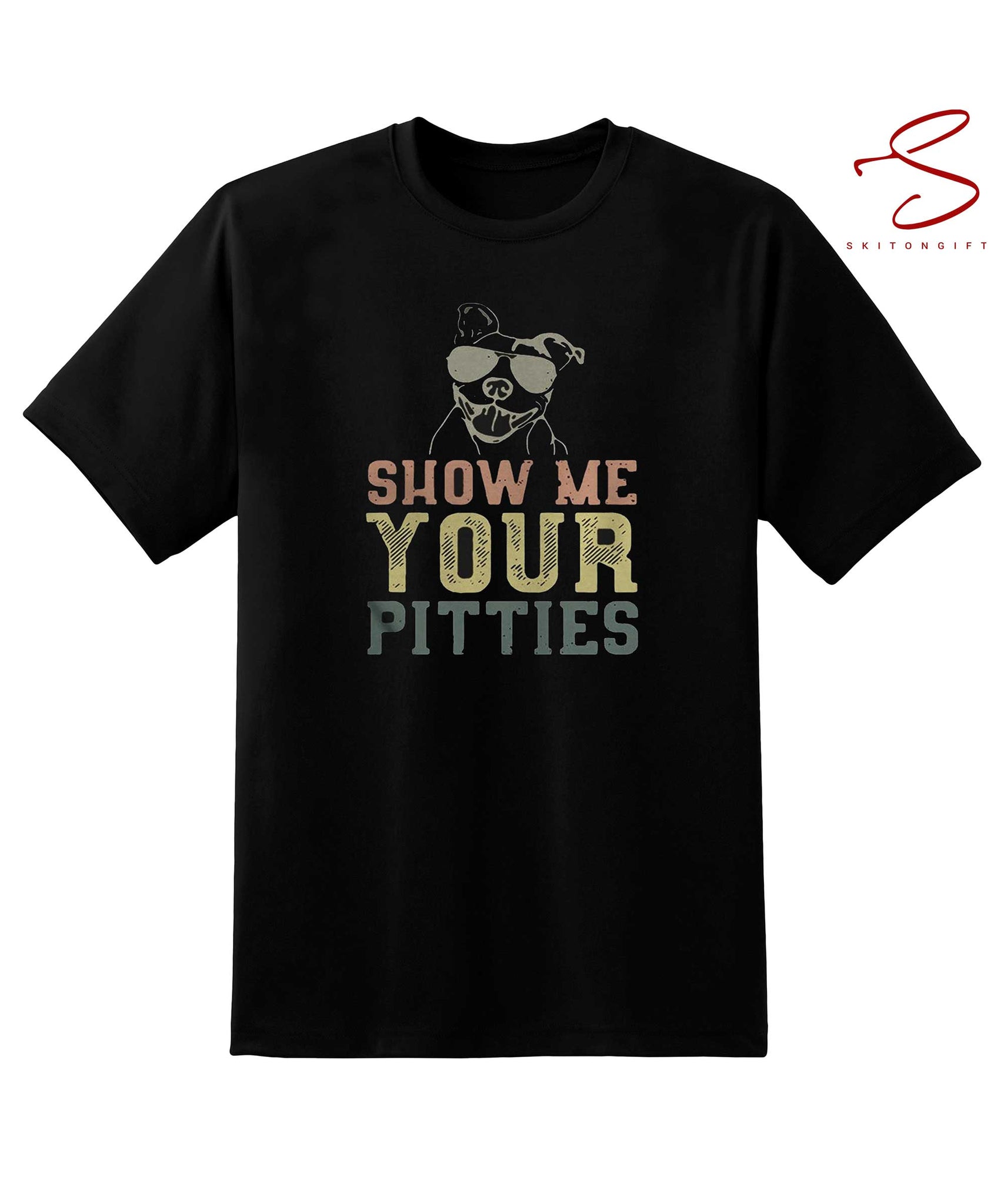 Skitongift Dog Show Me Your Pitties Shirt Funny Shirts Long Sleeve Tee Hoody Hoodie heavyweight pullover hoodies Sweater