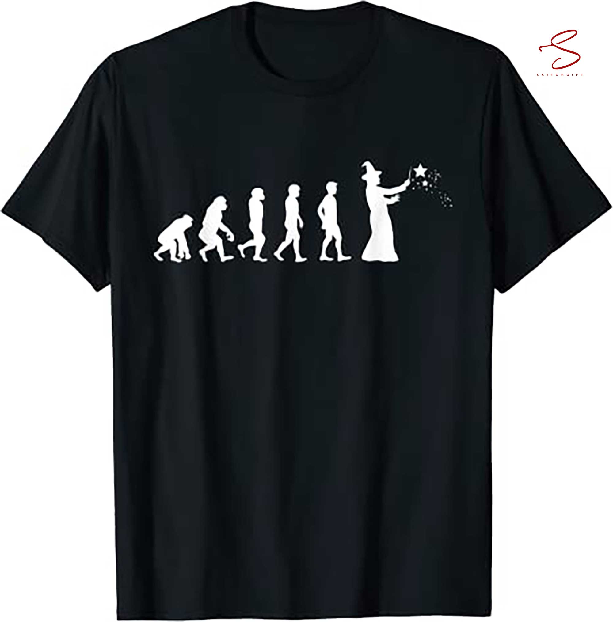 Skitongift Evolution Of A Magician Tricks Love T Shirt Funny Shirts Long Sleeve Tee Hoody Hoodie heavyweight pullover hoodies Sweater