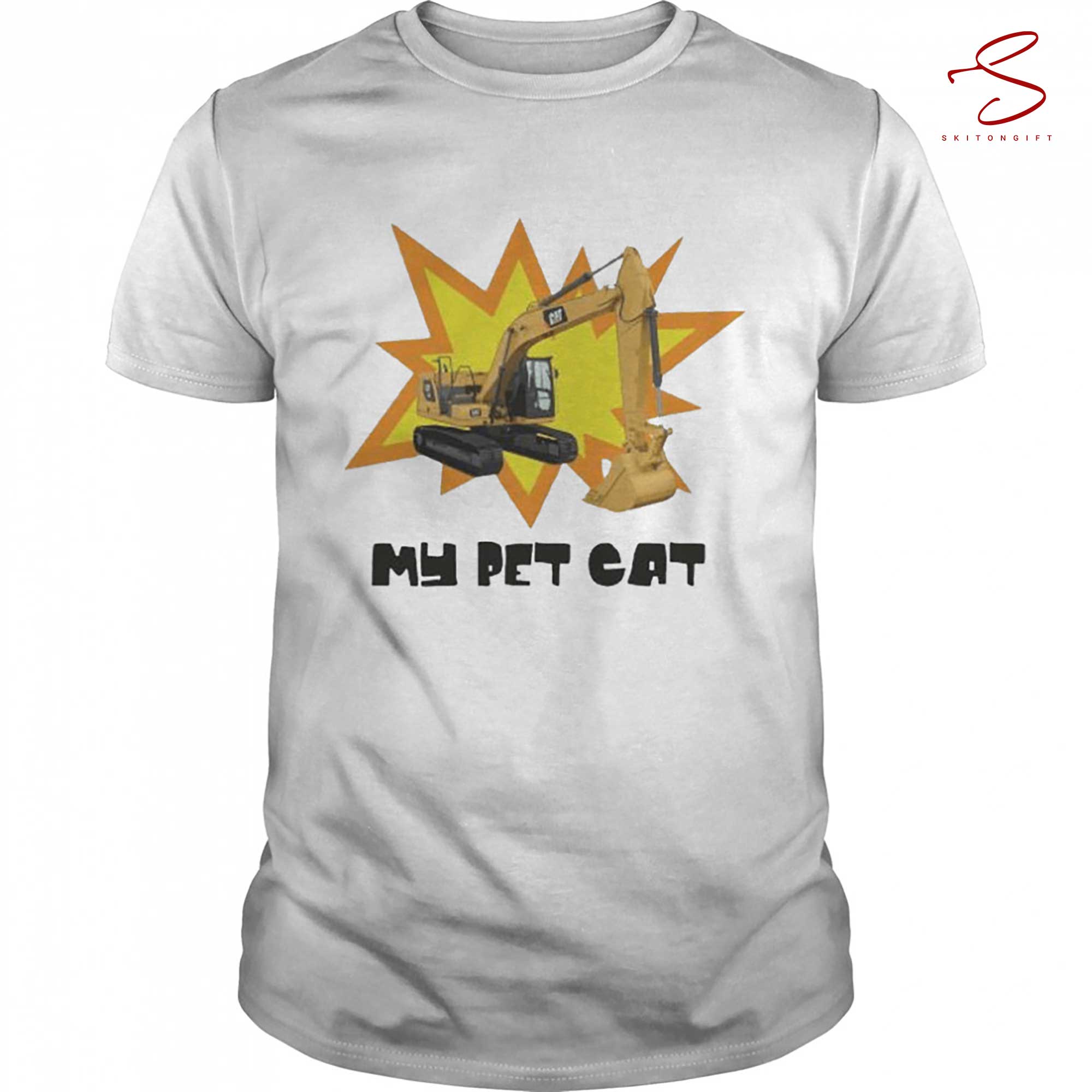 Skitongift Excavator My Pet Cat Shirt
