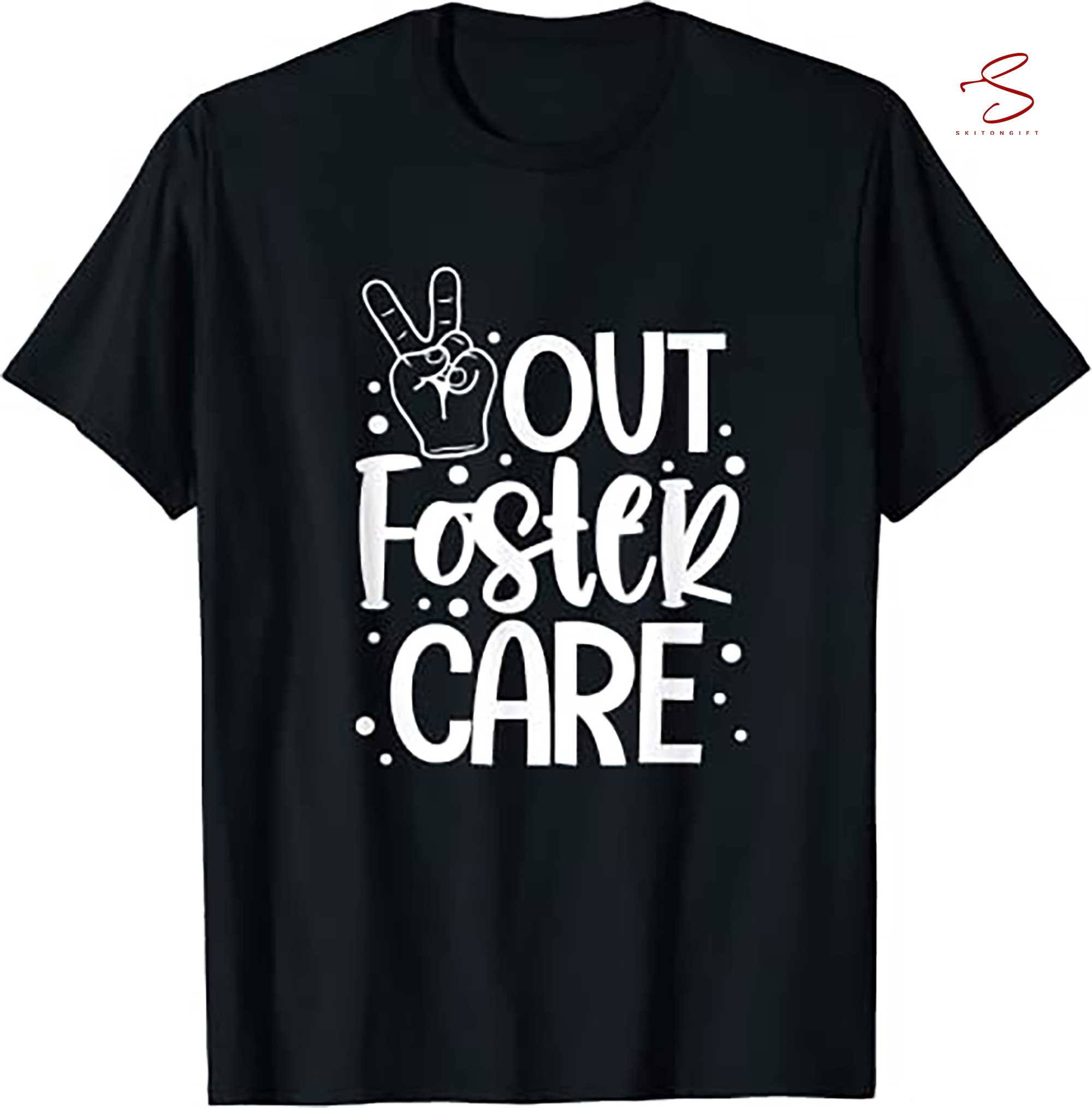 Skitongift Foster Care Adoption Day T Shirt Funny Shirts Long Sleeve Tee Hoody Hoodie Heavyweight Pullover Hoodies Sweater