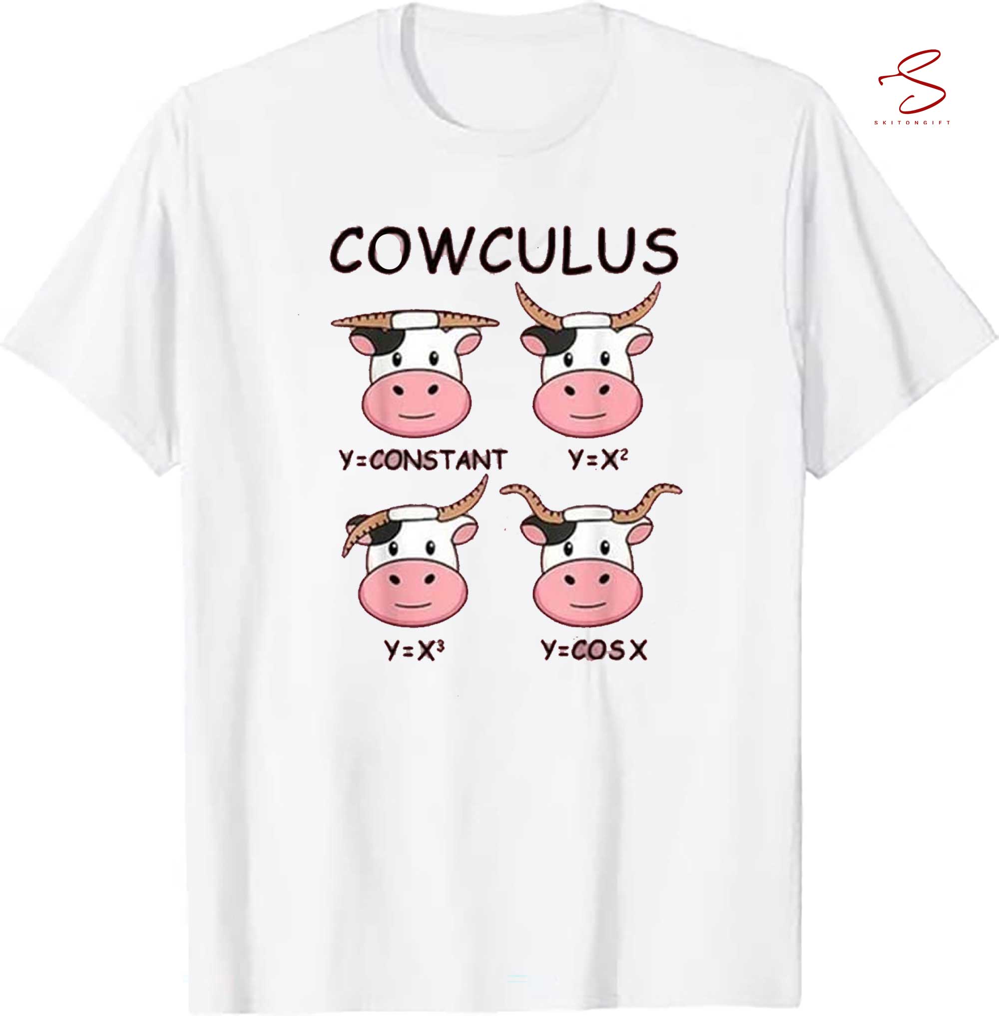 Skitongift Funny Cow Math Teacher T Shirt Cowculus Funny Math Shirt Funny Math Teacher Shirt Teacher Shirt Christmas Teacher Tee Teacher T Shirt