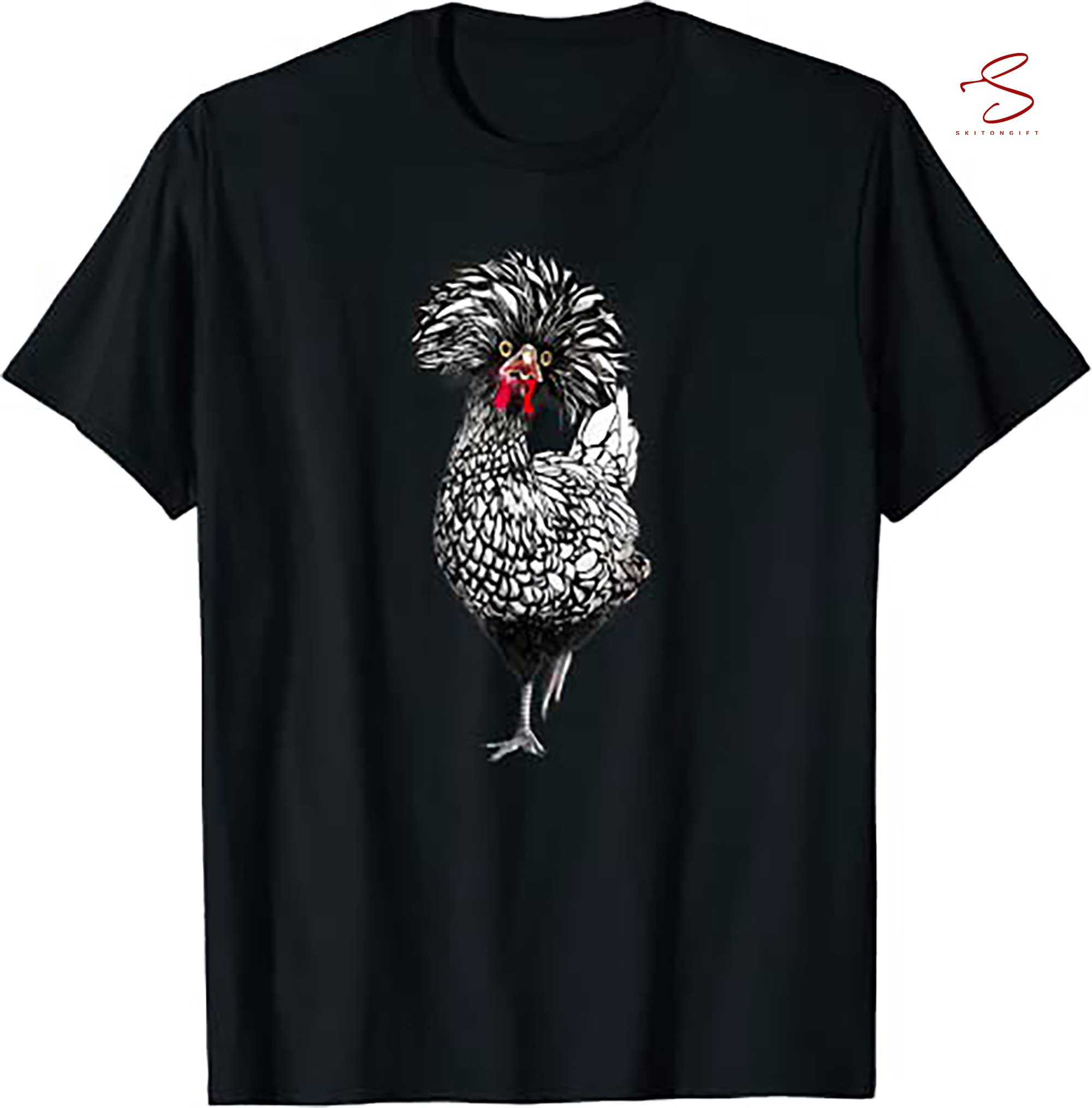 Skitongift Funny Polish Chicken Shirt Backyard Chicken Coop Farm T Shirt