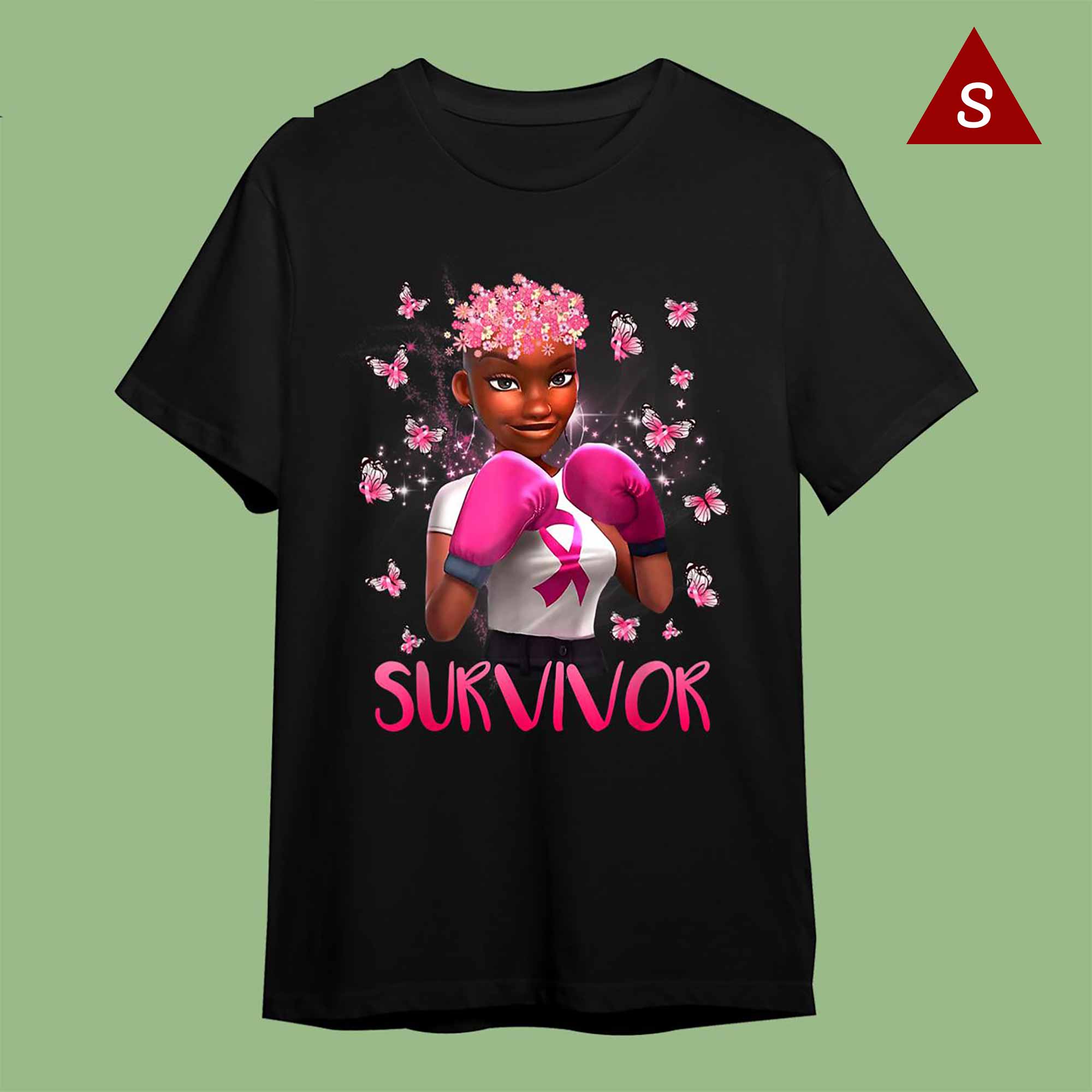 Skitongift Funny Tshirt Breast Cancer Awareness Shirts Cancer Survivor Black Women Breast Cancer Awareness