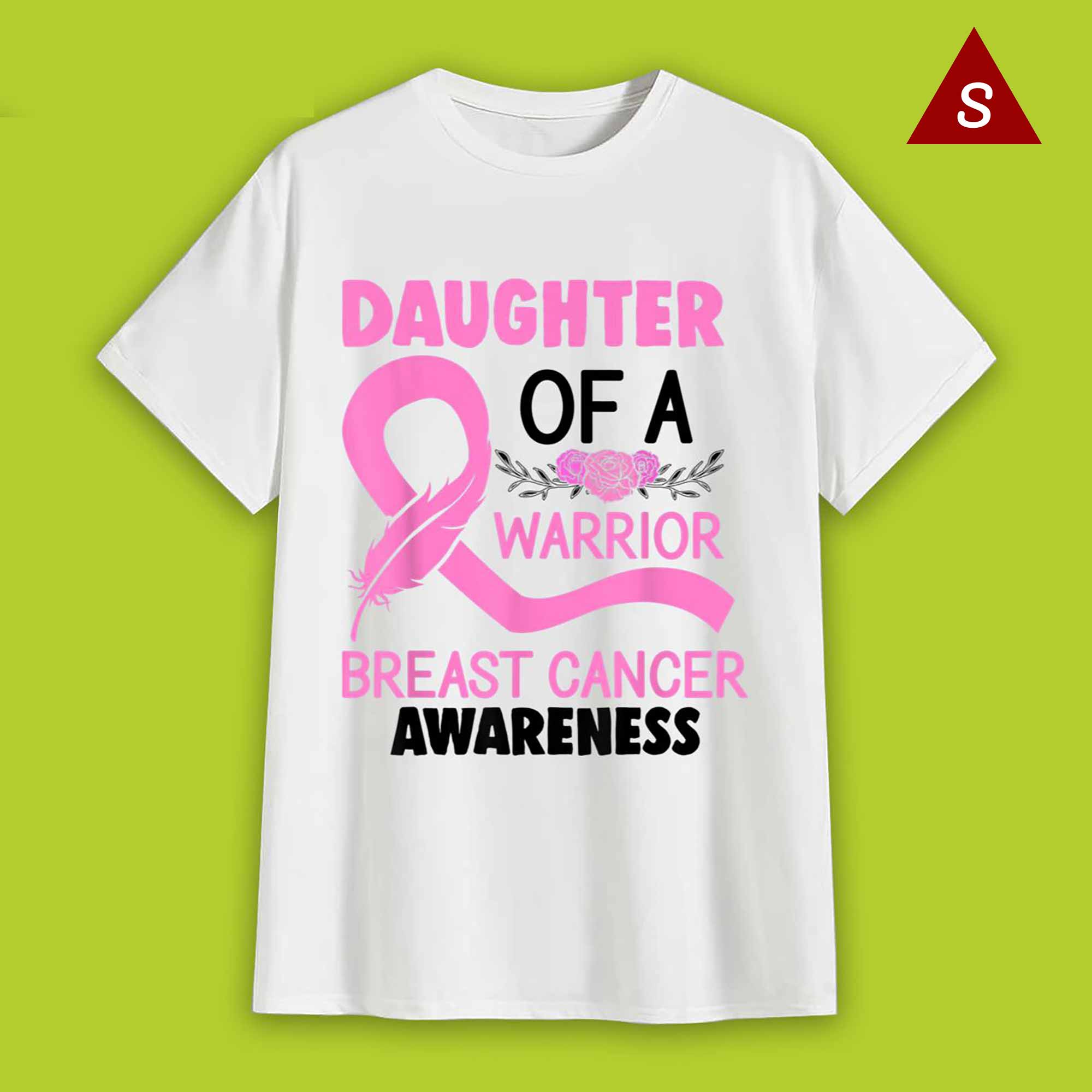Skitongift Funny Tshirt Breast Cancer Awareness Shirts Daughter Of Breast Cancer Survivor Awareness Pink Ribbon