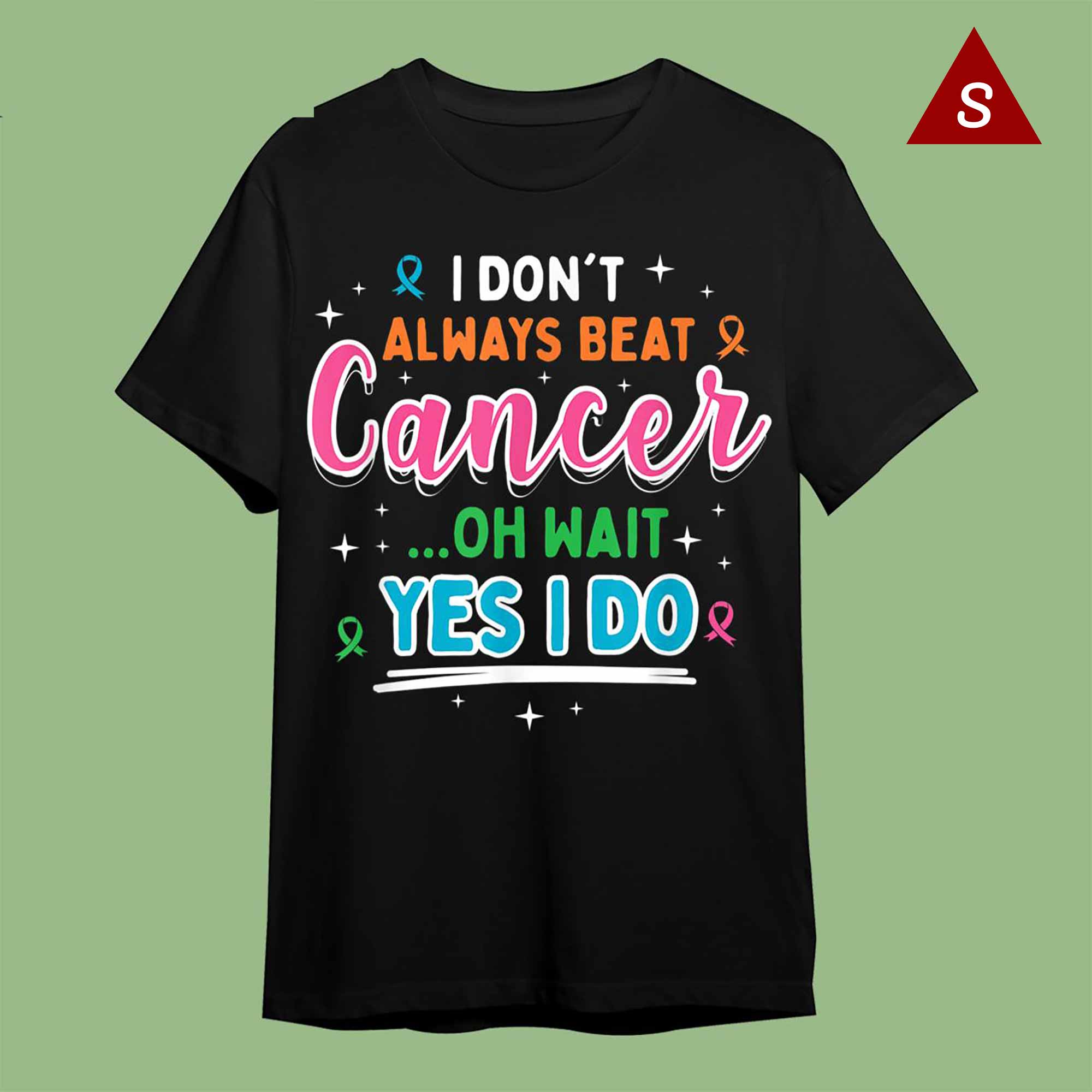 Skitongift Funny Tshirt Breast Cancer Awareness Shirts I Dont Always Beat Cancer Oh Wait Yes I Do Cancer Warrior