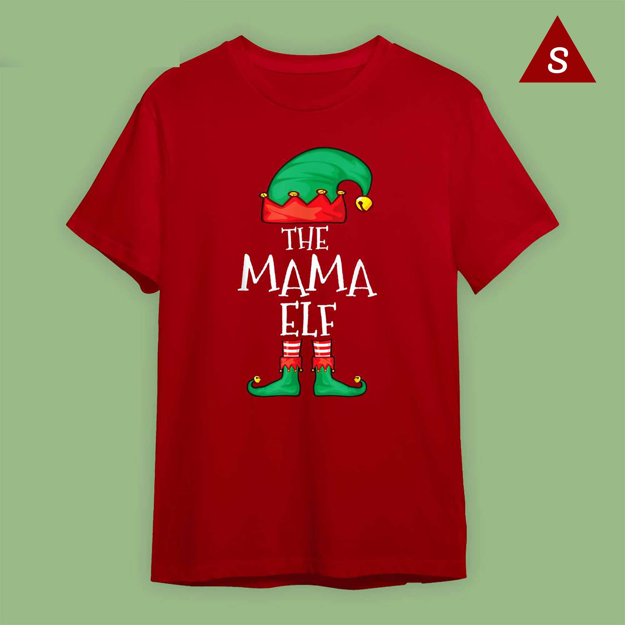 Skitongift Funny Tshirt Christmas Gifts For Mom Elf Family Christmas Mama Mommy Elf Sweater Mama Mom Shirt