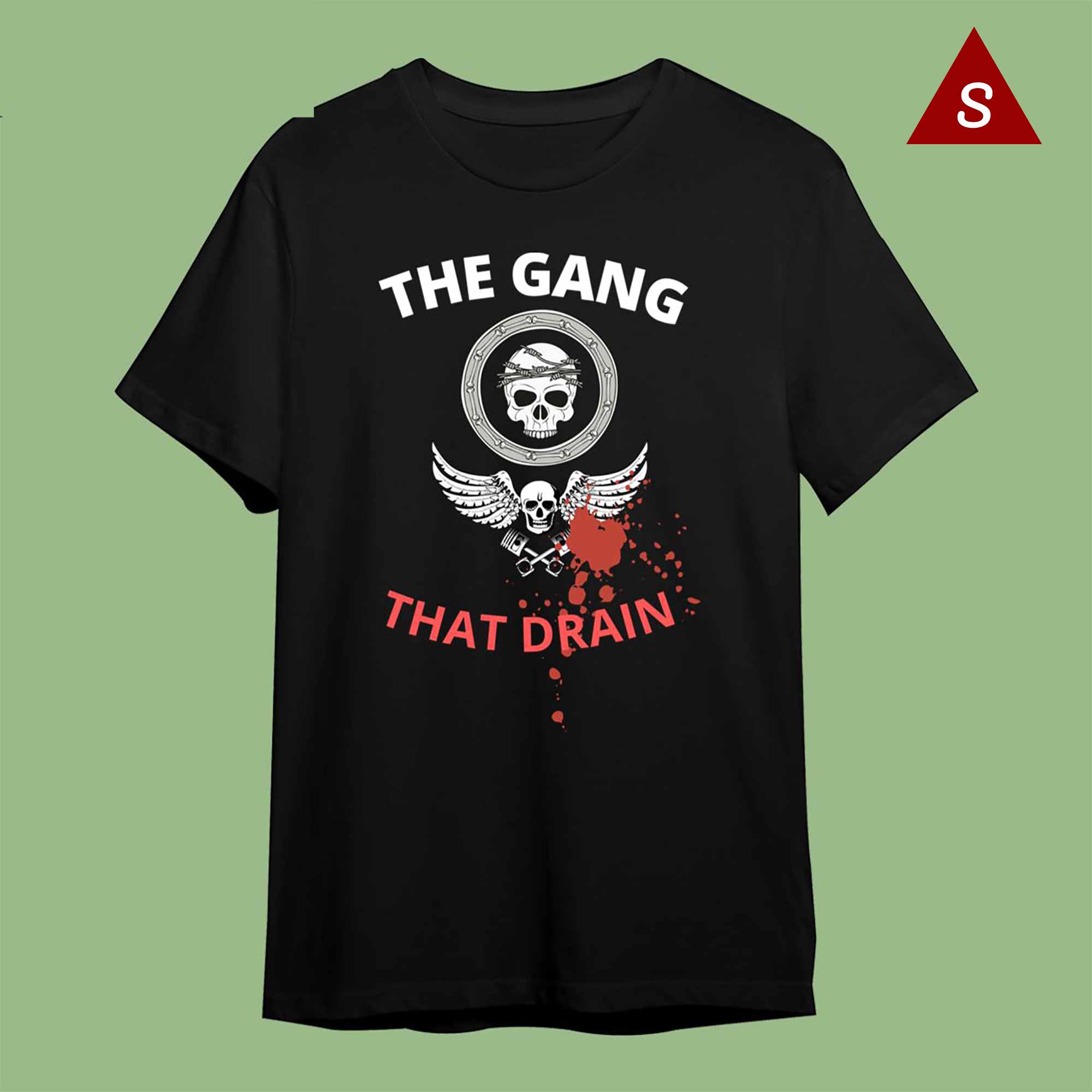 Skitongift Funny Tshirt Drain This Gang That Shirt Retro