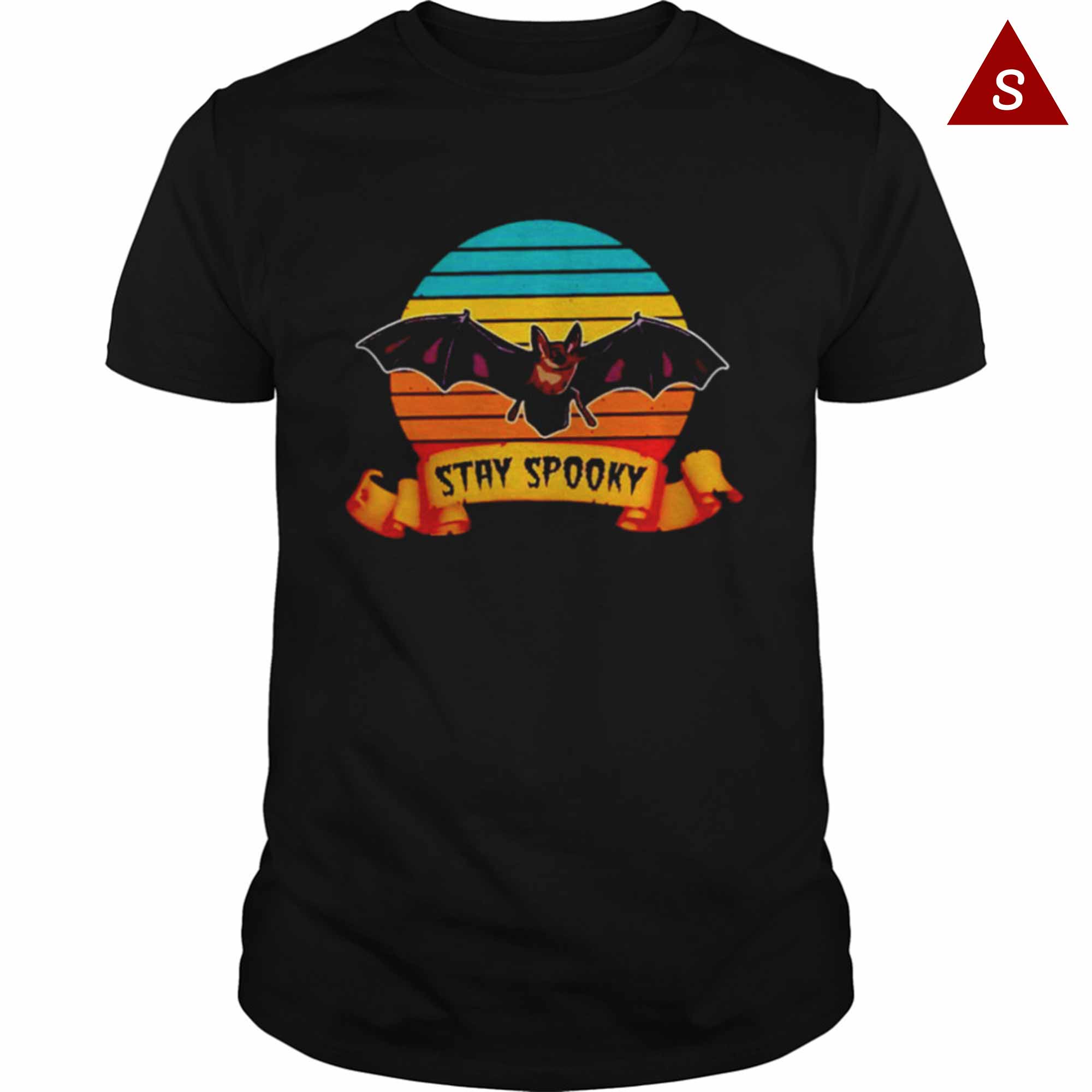 Skitongift Funny Tshirt Halloween Stay Spooky Bat Shirt