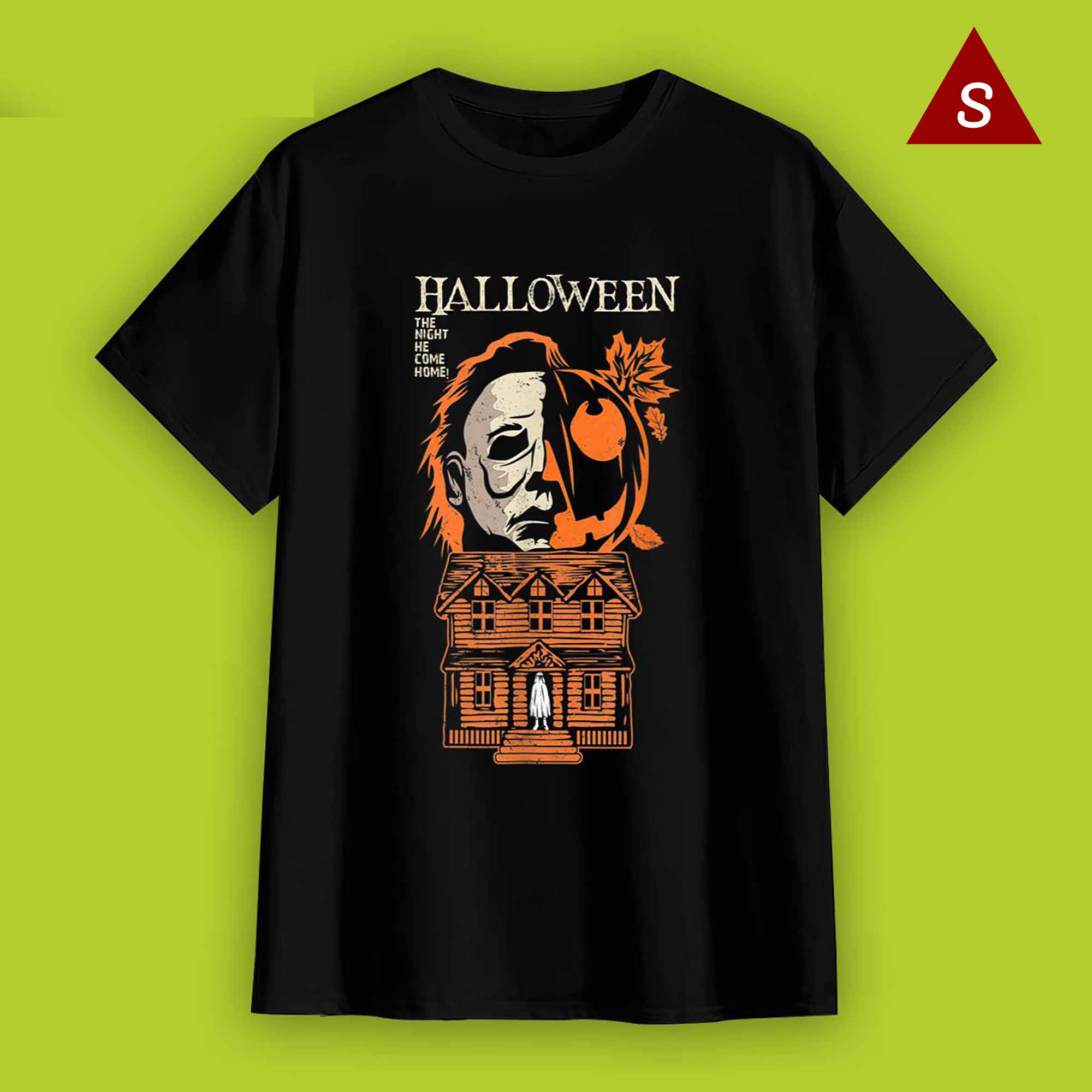 Skitongift Funny Tshirt Horror Movie Shirt The Night He Came Home Lazy Halloween Costume Horror Movie